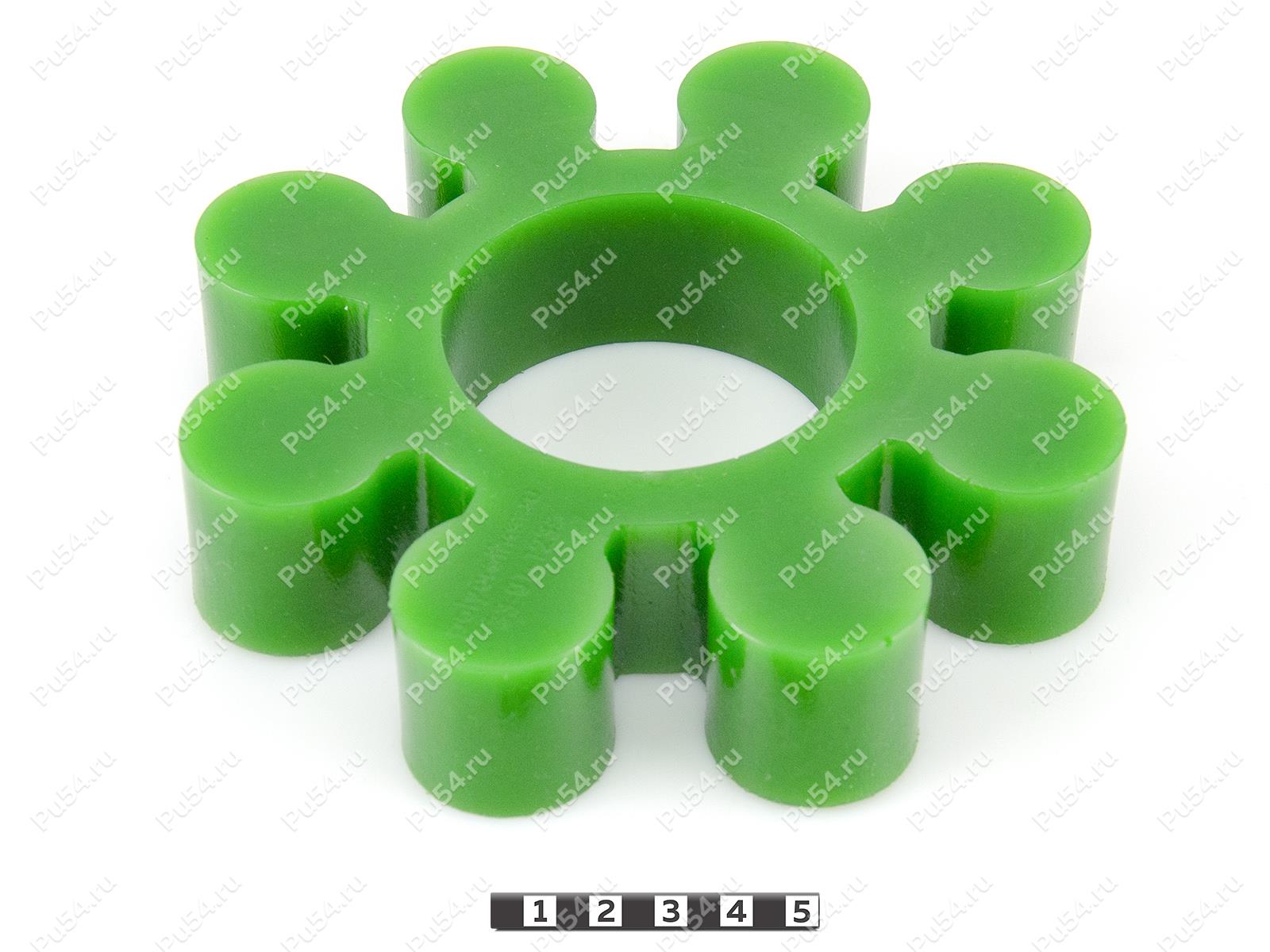 Elastic coupling insert (sprocket) 165*70*35, Product Code 33-01-1235, Polyurethane, PU54/M80/зеленый, Image №1