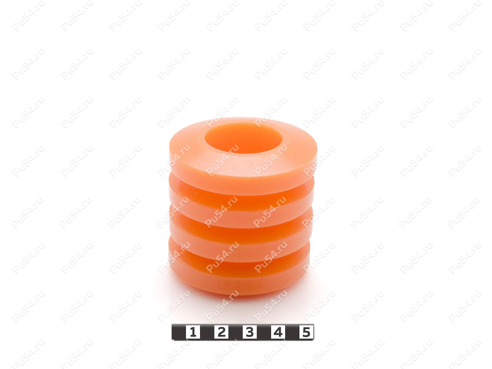 Комплект колец МУВП К5 из 4 штук, замена цельной втулки МУВП 1-80, Product Code 33-01-023K5W, Polyurethane, K72/темно-оранжевый, Image №1