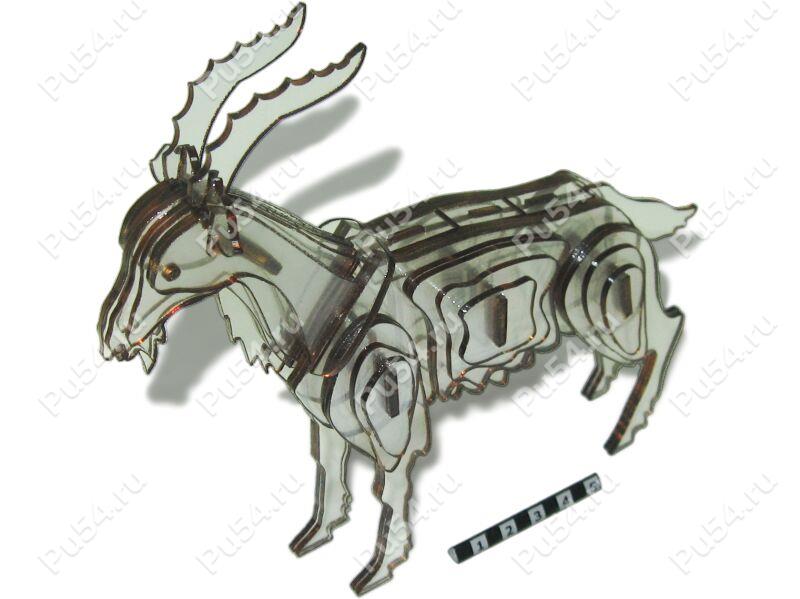 Plastic souvenir "Goat", Product Code 56-20-036, Polyurethane, Image №1