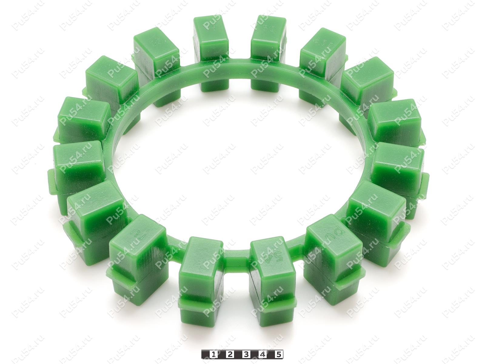 POLY-NORM 125 вставка муфты KTR, эластичная, Product Code 33-99-90611, Polyurethane, PU54/M80/зеленый, Image №1