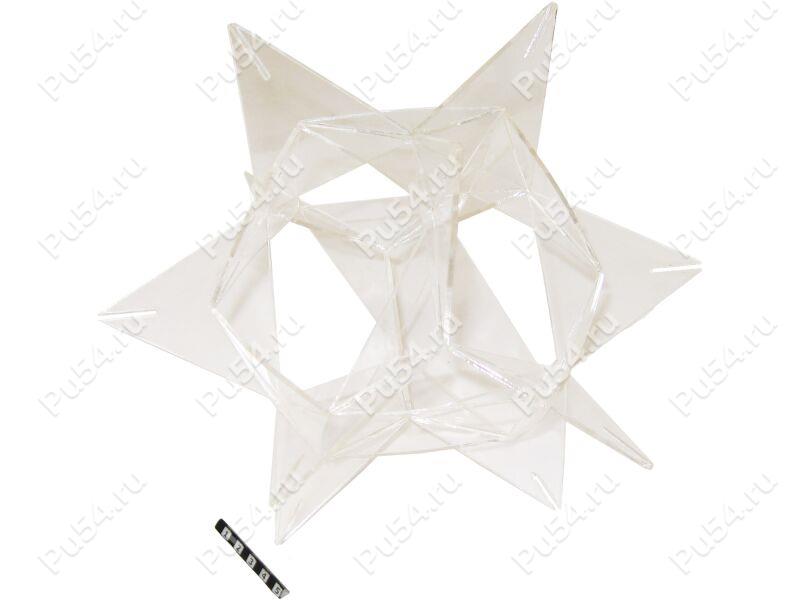 Three-dimensional figure of triangles, Product Code 56-20-048, Polyurethane, Image №1