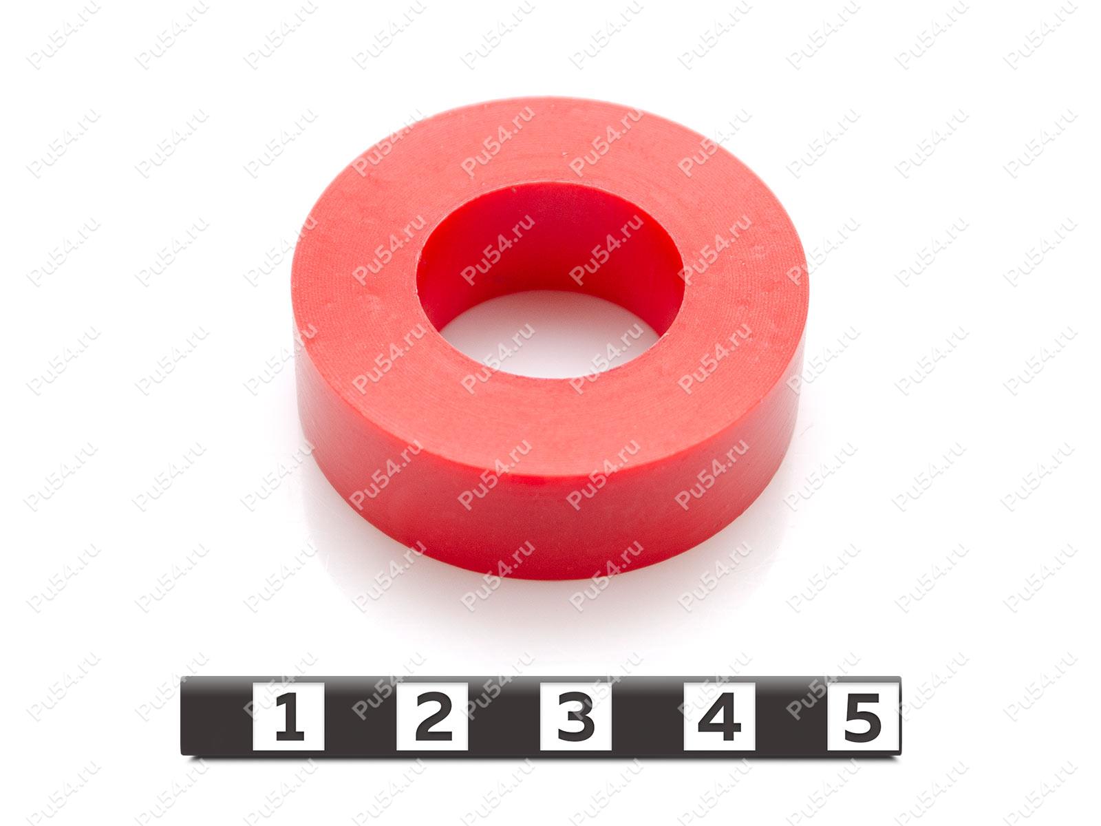 Кольцо D 38 x d 20 x H12, Product Code 33-01-1370, Polyurethane, PU54/K55/красный, Image №1