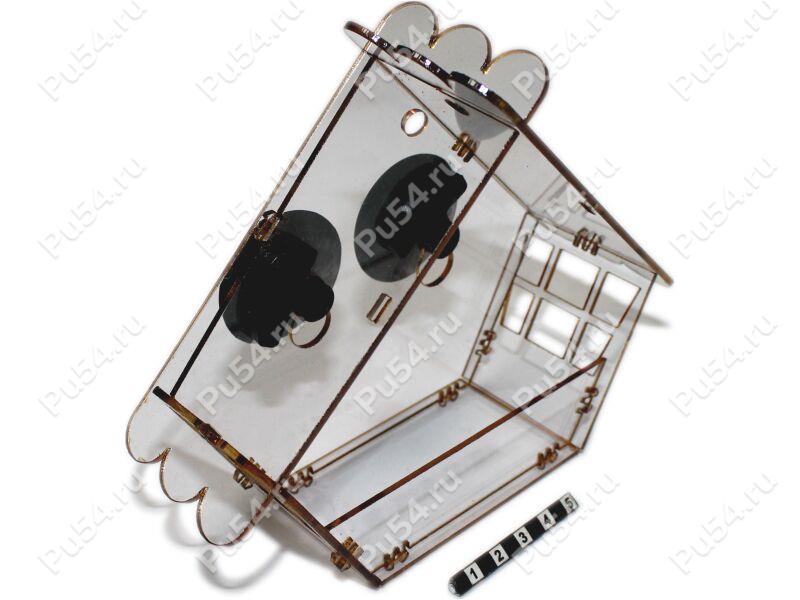 Plastic bird feeder with vacuum caps, Product Code 56-20-033, Polyurethane, orange, Image №1