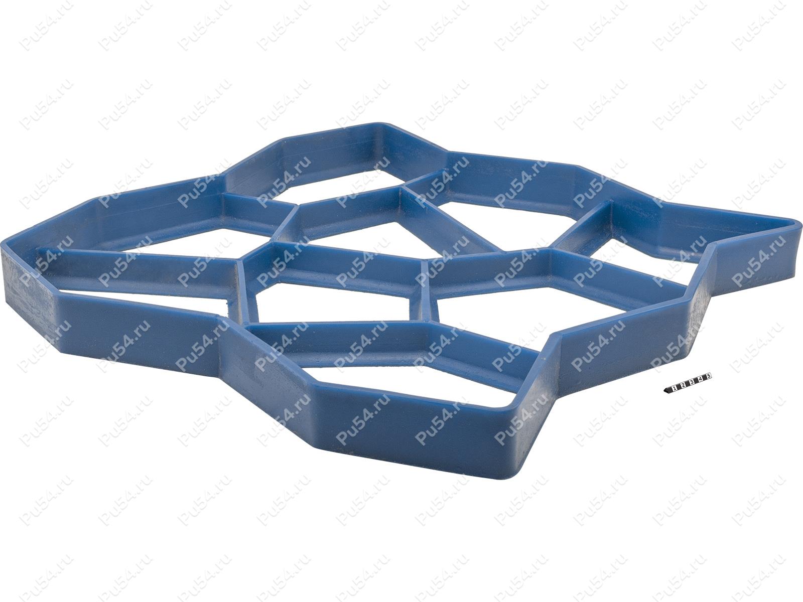 Paving slab casting mold, Product Code 34-03-001, Polyurethane, PU54/M92/красный, Image №1