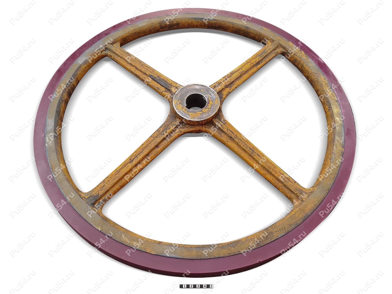Колесо D 700 x d 670 x H 35 (восстановление), Product Code 333-01-1003, Polyurethane, PU54/K87/синий, Image №1