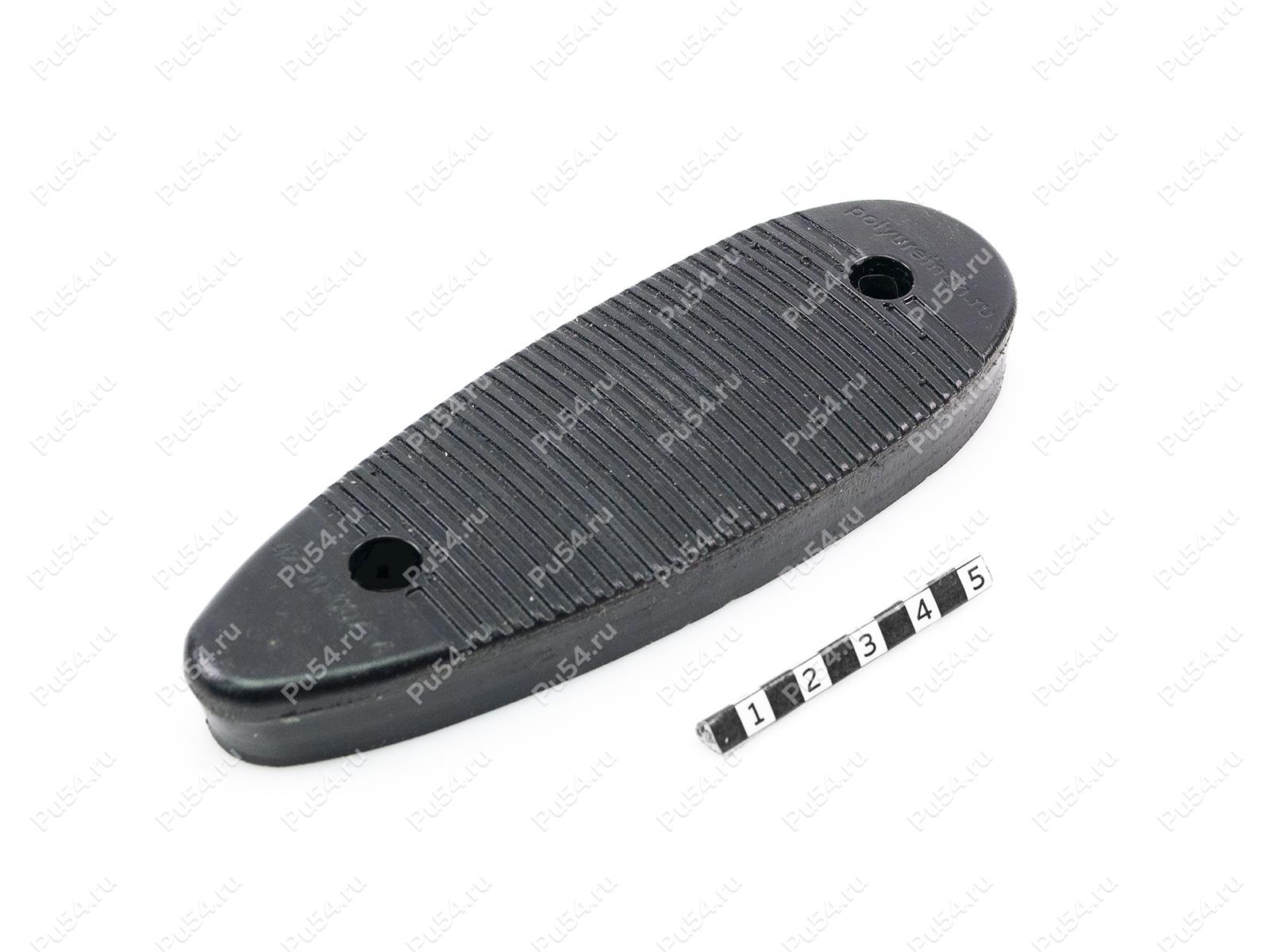 Recoil pad 138*48, 14mm, hole to hole center 91mm, Product Code 42-00-00714, Polyurethane, PU54/M71/black, Image №1
