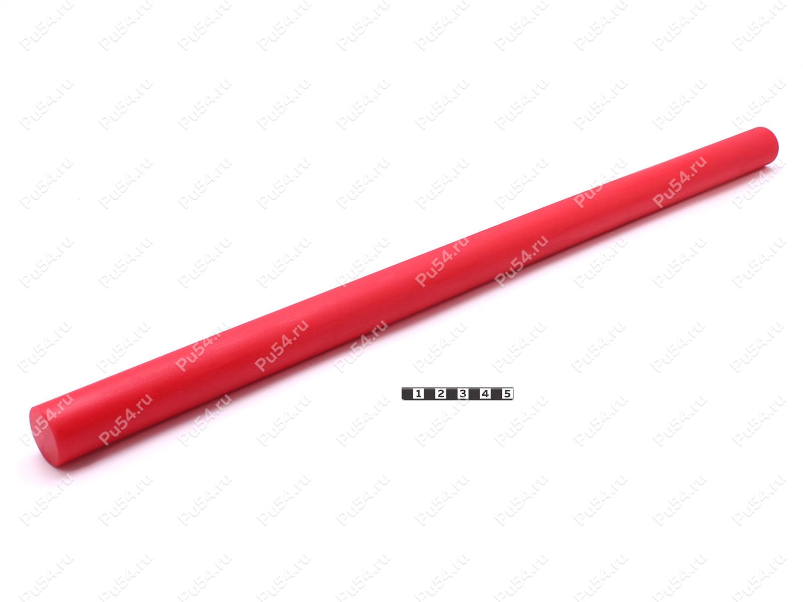 Стержень D25.5 x H500 полиуретановый, Product Code 33-01-1705, Polyurethane, PU54/M92/красный, Image №1