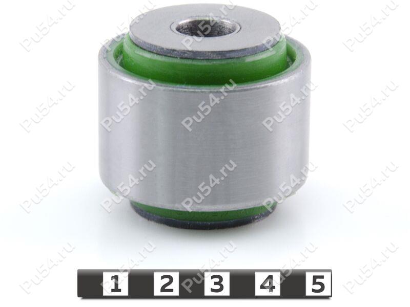 Hub silent block, rear suspension (to swinging arm), pressed-in, Product Code 1-06-2101, Polyurethane, PU54/M80/green, Image №1