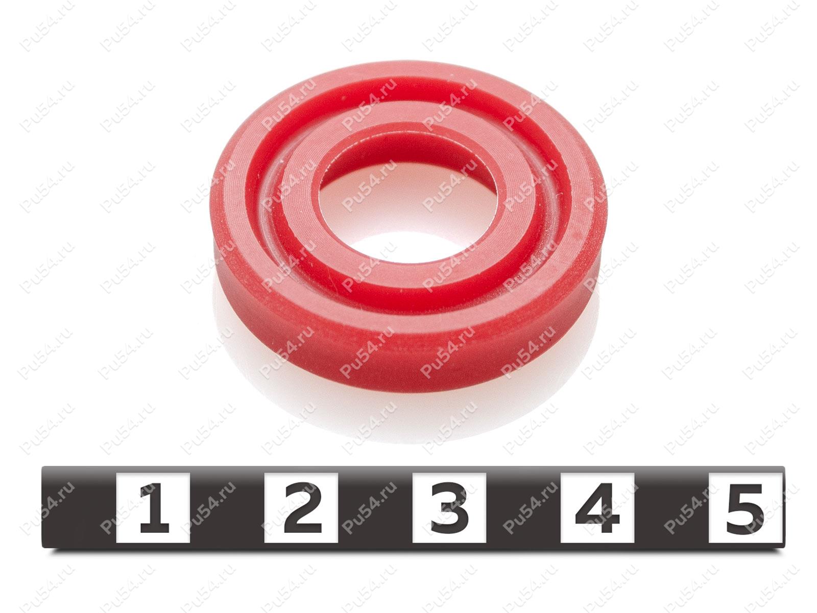 Манжета заднего моноамортизатора мотоцикл KAWASAKI, Product Code 55-00-022, Polyurethane, PU54/M92/красный, Image №1