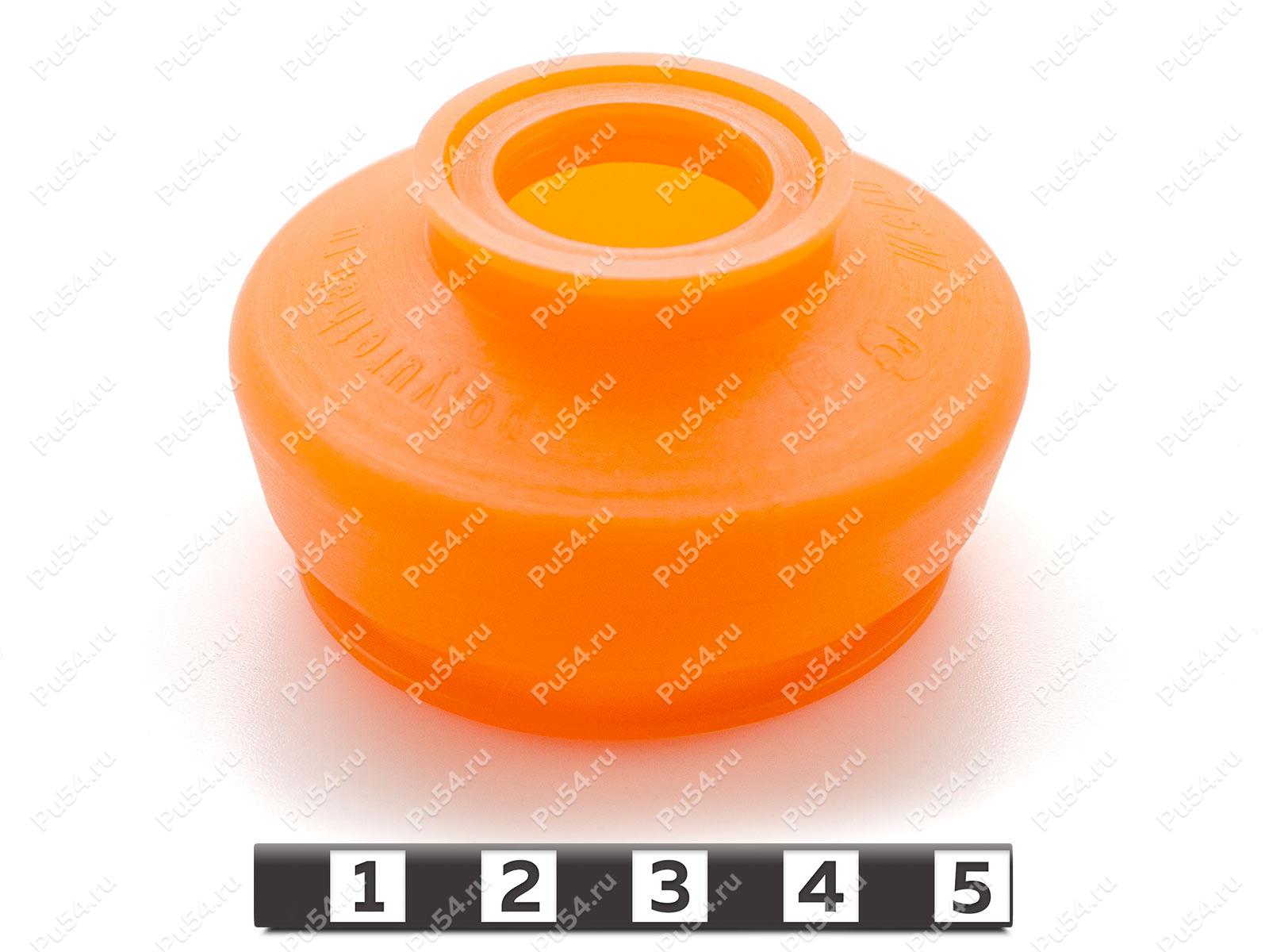 Ball-joint dust boot, front suspension, Product Code 1-05-015M, Polyurethane, PU54/M72/оранжевый, Image №1