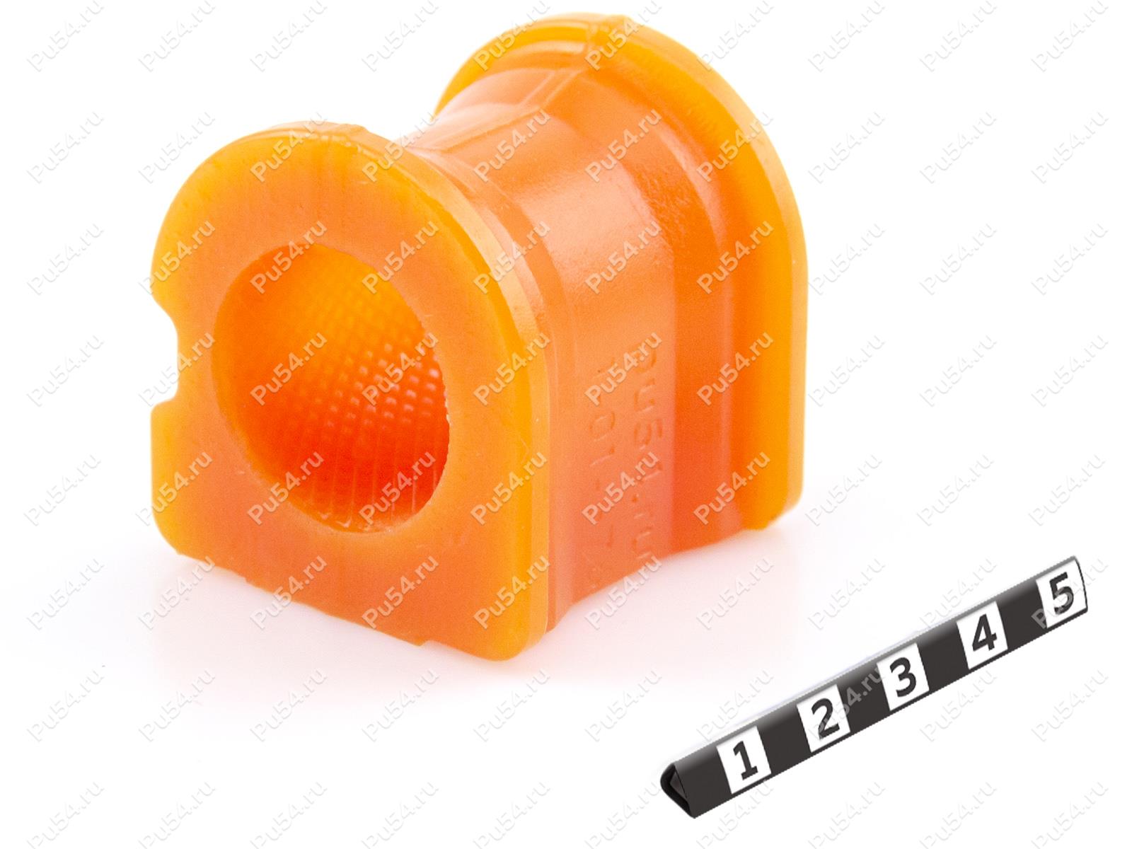 Stabilizer bushing, front suspension., Product Code 1-01-676, Polyurethane, PU54i/K72/темно-оранжевый, Image №1