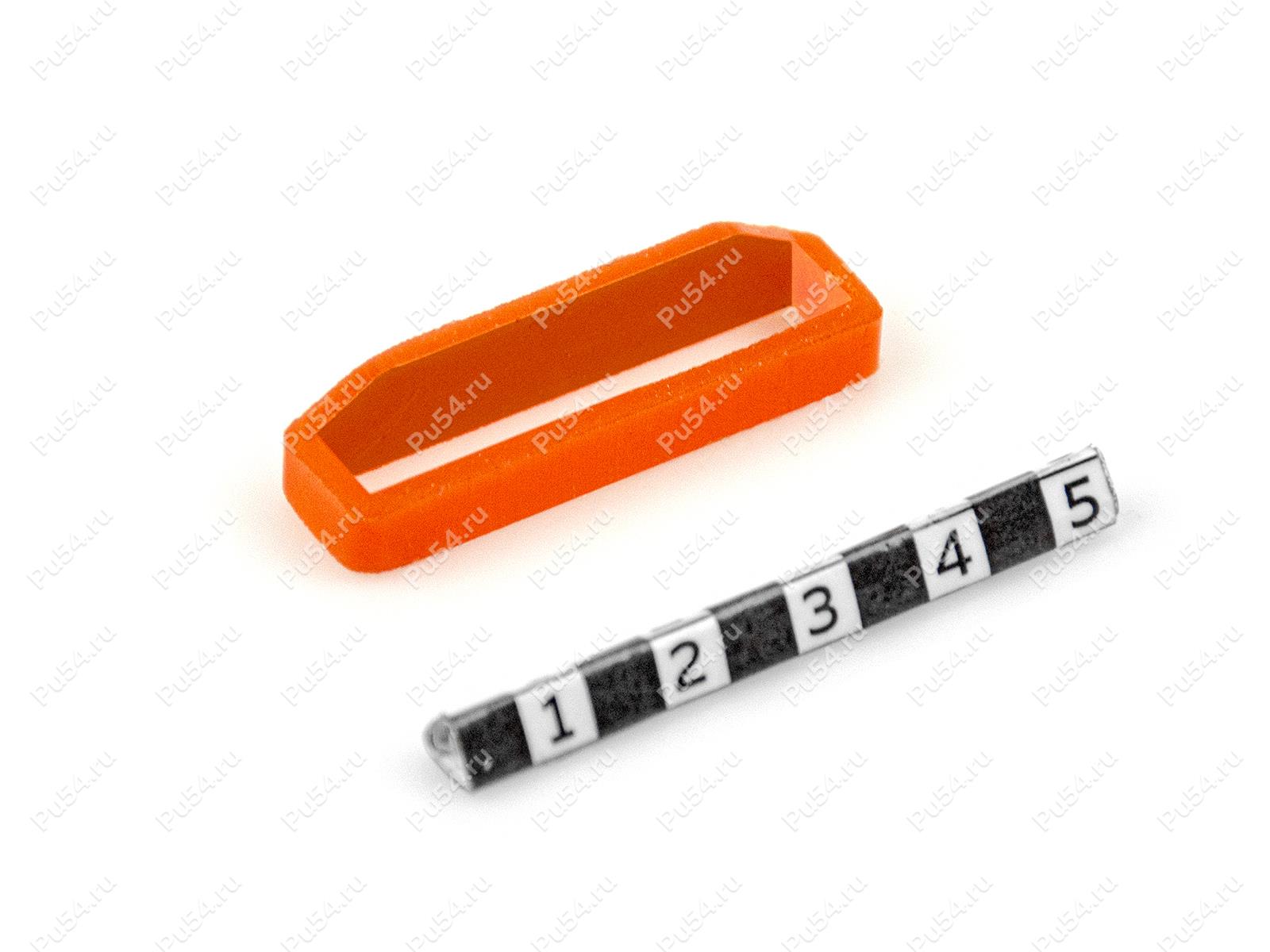 Уплотнение насоса 7*11*42, Product Code 33-01-1282, Polyurethane, PU54/M72/оранжевый, Image №1