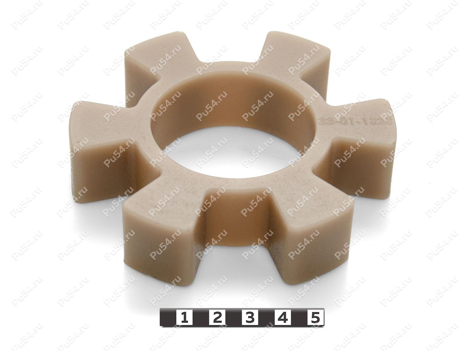 Вставка упругой муфты эластичная (звездочка) 110*56*25, Product Code 33-01-1323, Polyurethane, PU54/M92/красный, Image №1