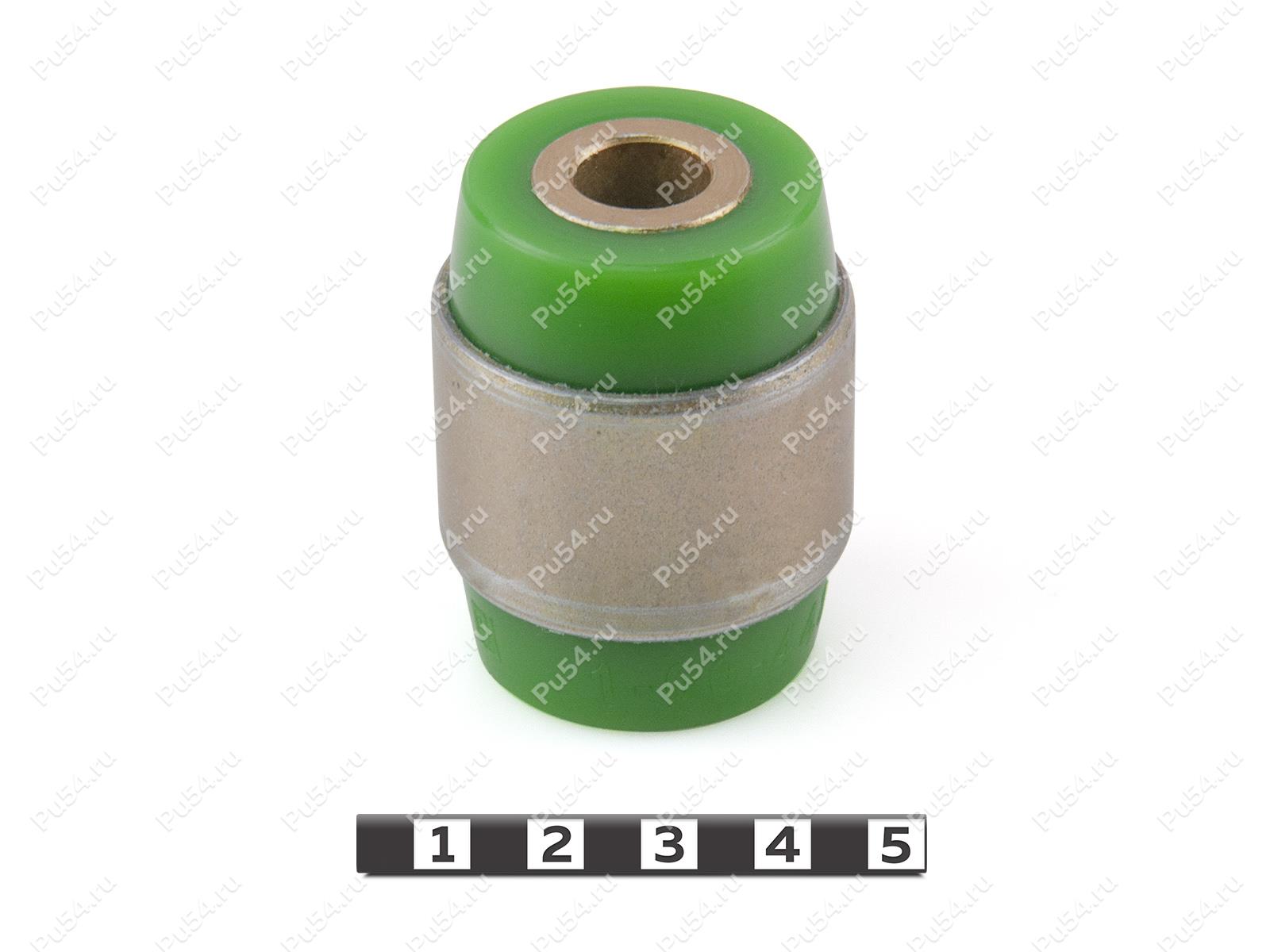 Hub silent block, rear suspension (instead of ball joint), pressed-in., Product Code 1-06-4481, Polyurethane, PU54/M80/зеленый, Image №1