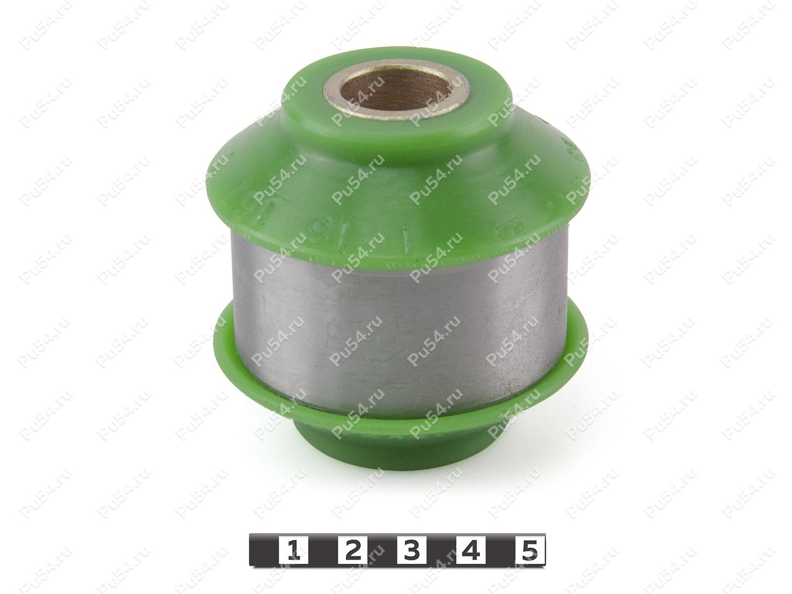 Lateral rod silent block, front suspension (sectional)., Product Code 1-16-167, Polyurethane, PU54/M80/зеленый, Image №1