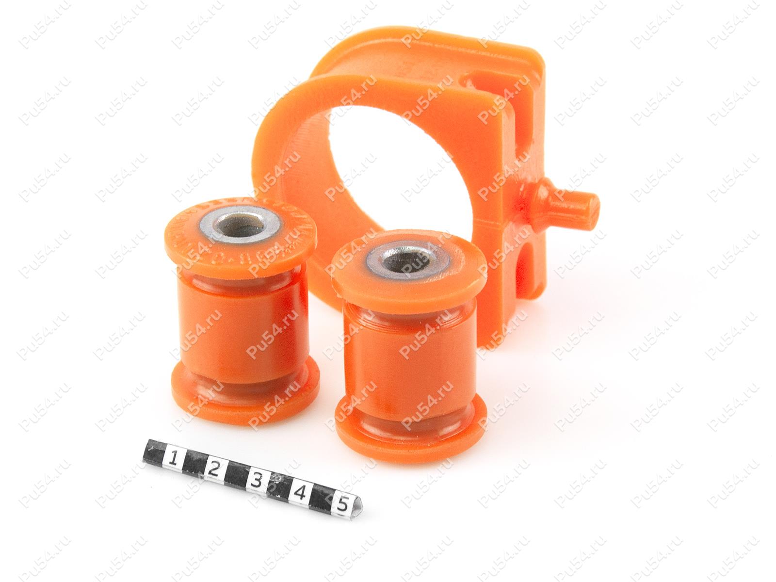 Steering rack silent blocks set (3 pcs)., Product Code 1-20-865-3, Polyurethane, оранжевый, Image №1