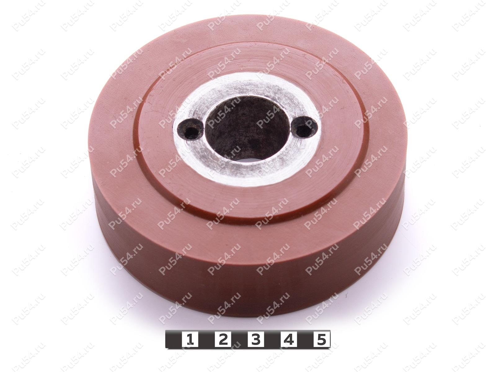 Ролик офсетного принтера D99 x d72 x H28 (восстановление), Product Code 333-01-1164, Polyurethane, PU54Q/E72/коричневый, Image №1