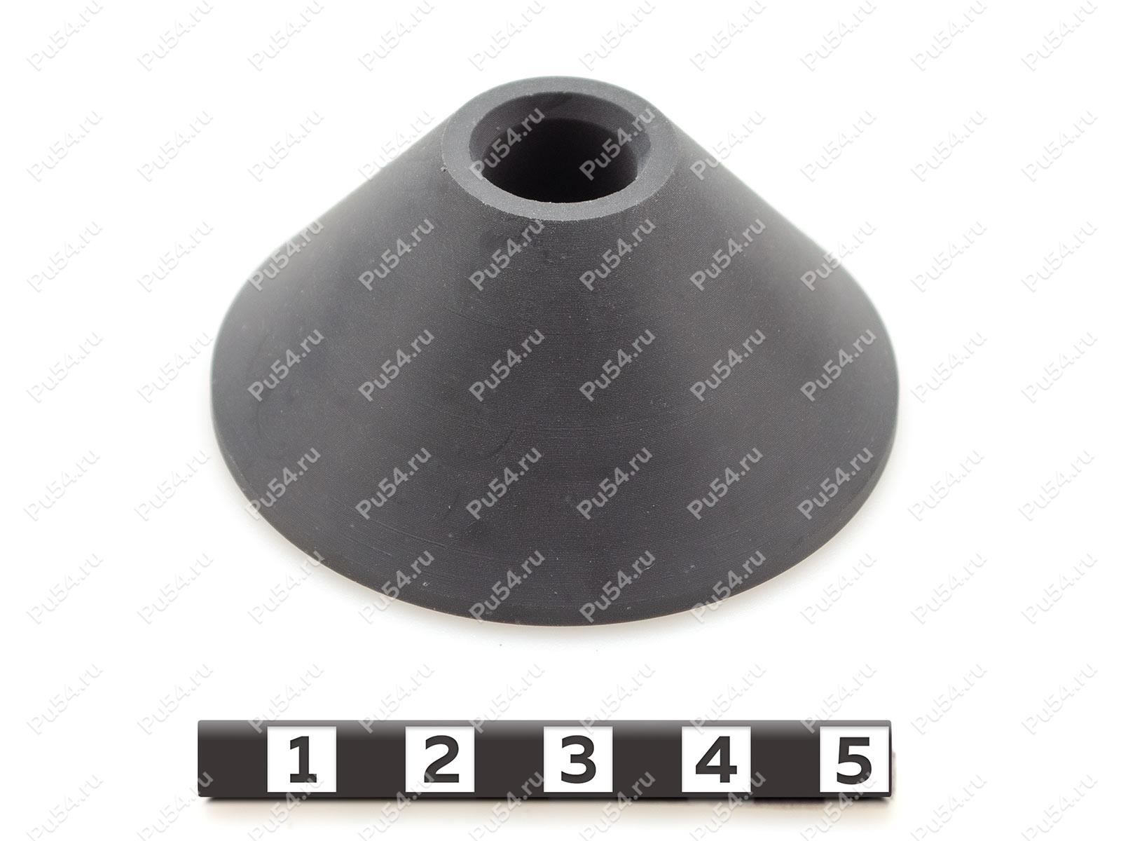 Опорный ролик конусный 55*12,1*25, Product Code 33-78-005, Polyurethane, PU54/E98/черный, Image №1
