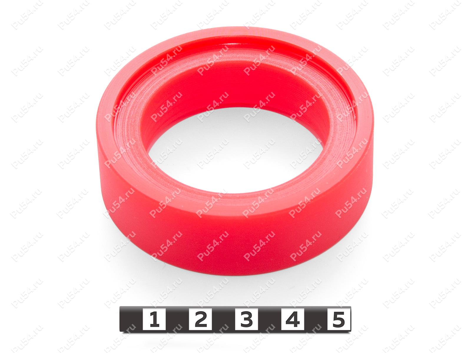 Вкладыш ПУ 63*43*19, Product Code 33-78-252, Polyurethane, PU54/M92/красный, Image №1