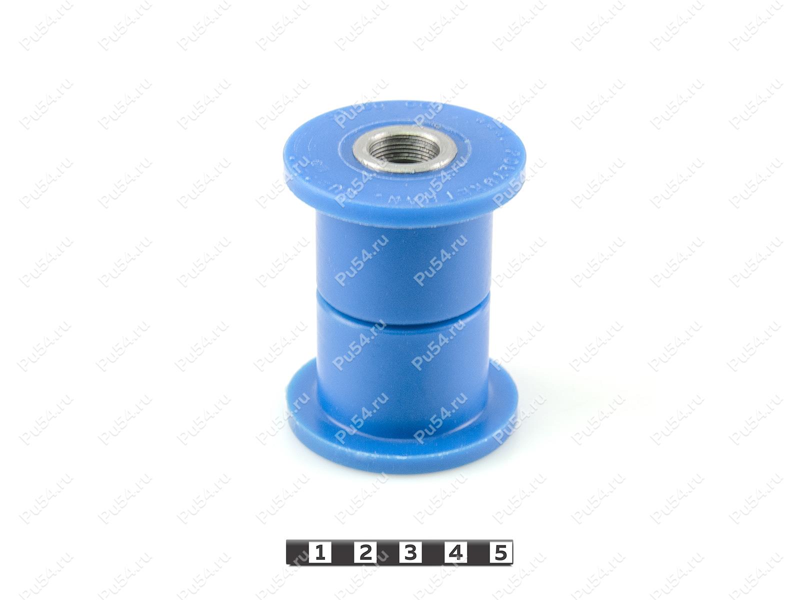Spring front link silent block, front and rear suspension (set of 3 pcs.), Product Code 31-20-001, Polyurethane, PU54/M87/синий, Image №1