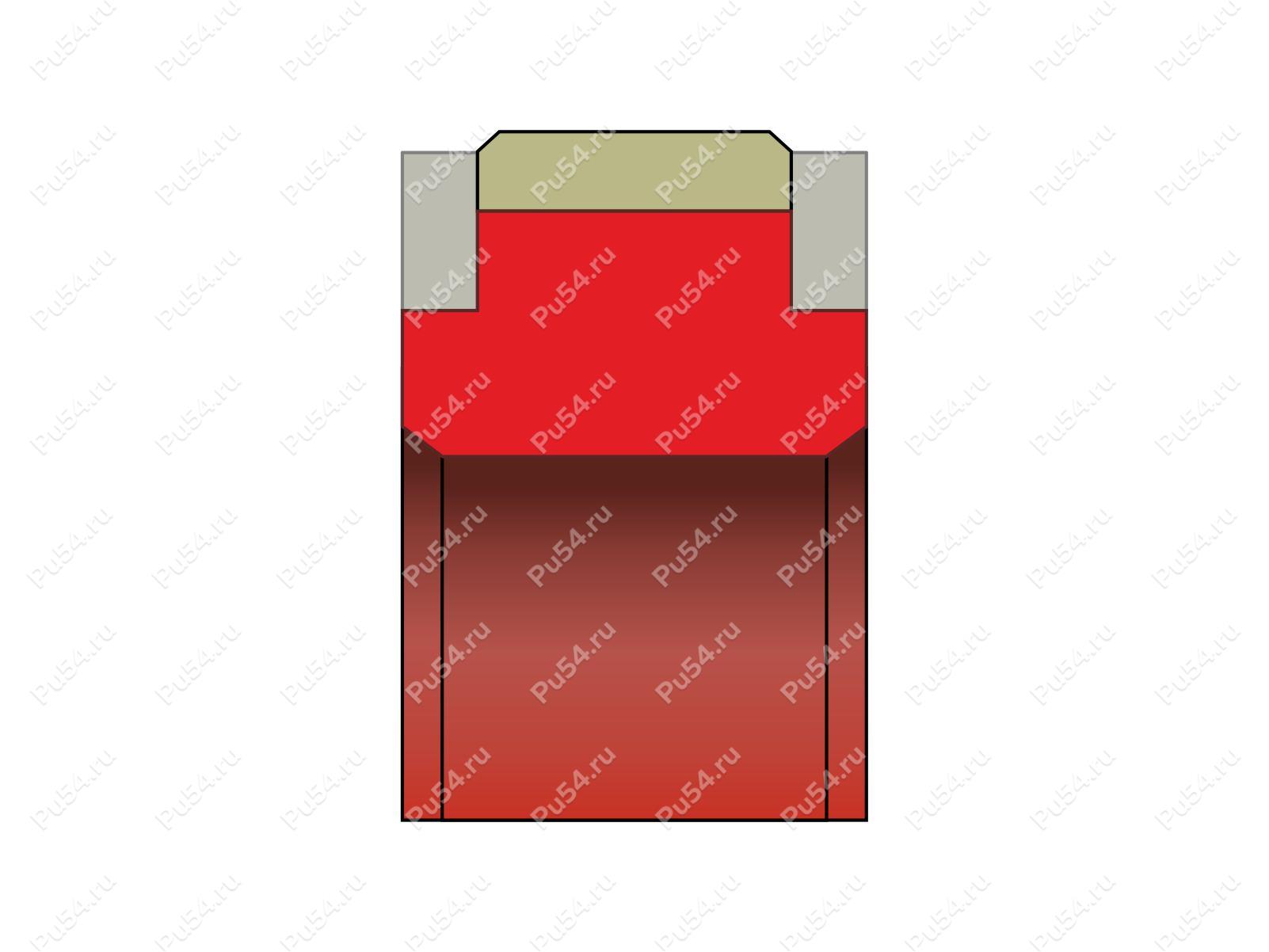 Уплотнение поршня 50x36x9, аналог K19 050-036 KASTAS, Product Code 70-08-977101, Polyurethane, PTFE+POM+PU87*M, Image №1