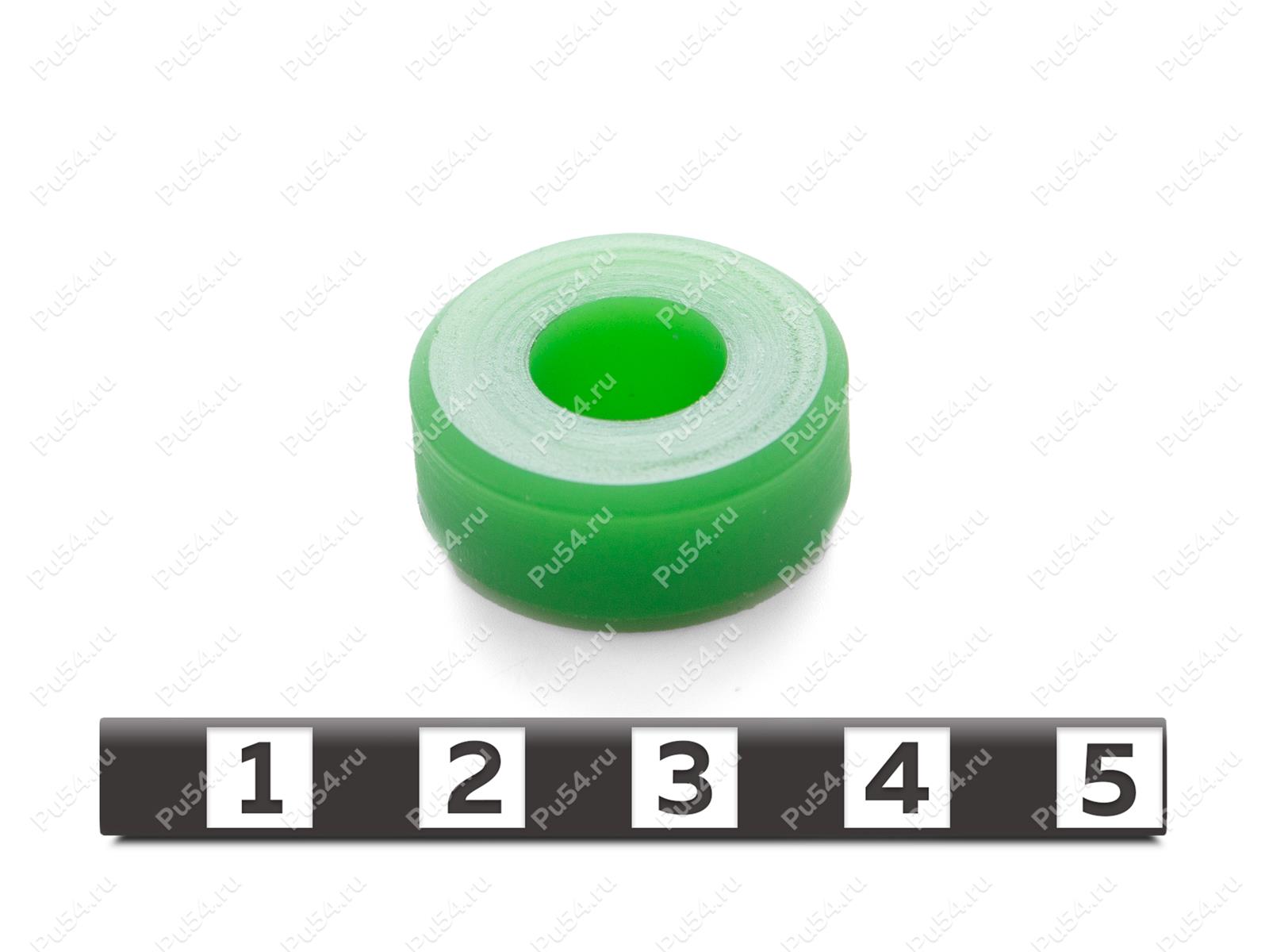 Ролик d22 x d10 x H9, Product Code 33-01-1924, Polyurethane, PU54/M80/зеленый, Image №1