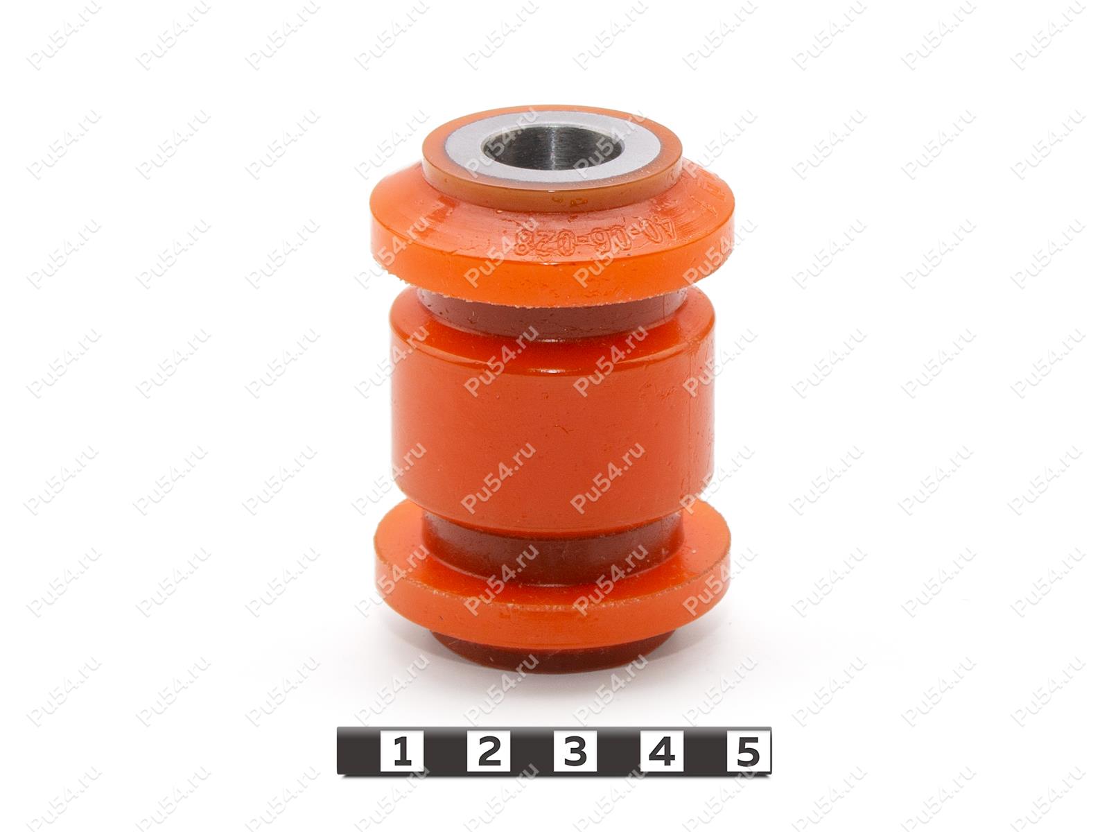 Сайлентблок рычага передней подвески передний, ID=16,2мм, Product Code 40-06-028, Polyurethane, PU54/M72/оранжевый, Image №1