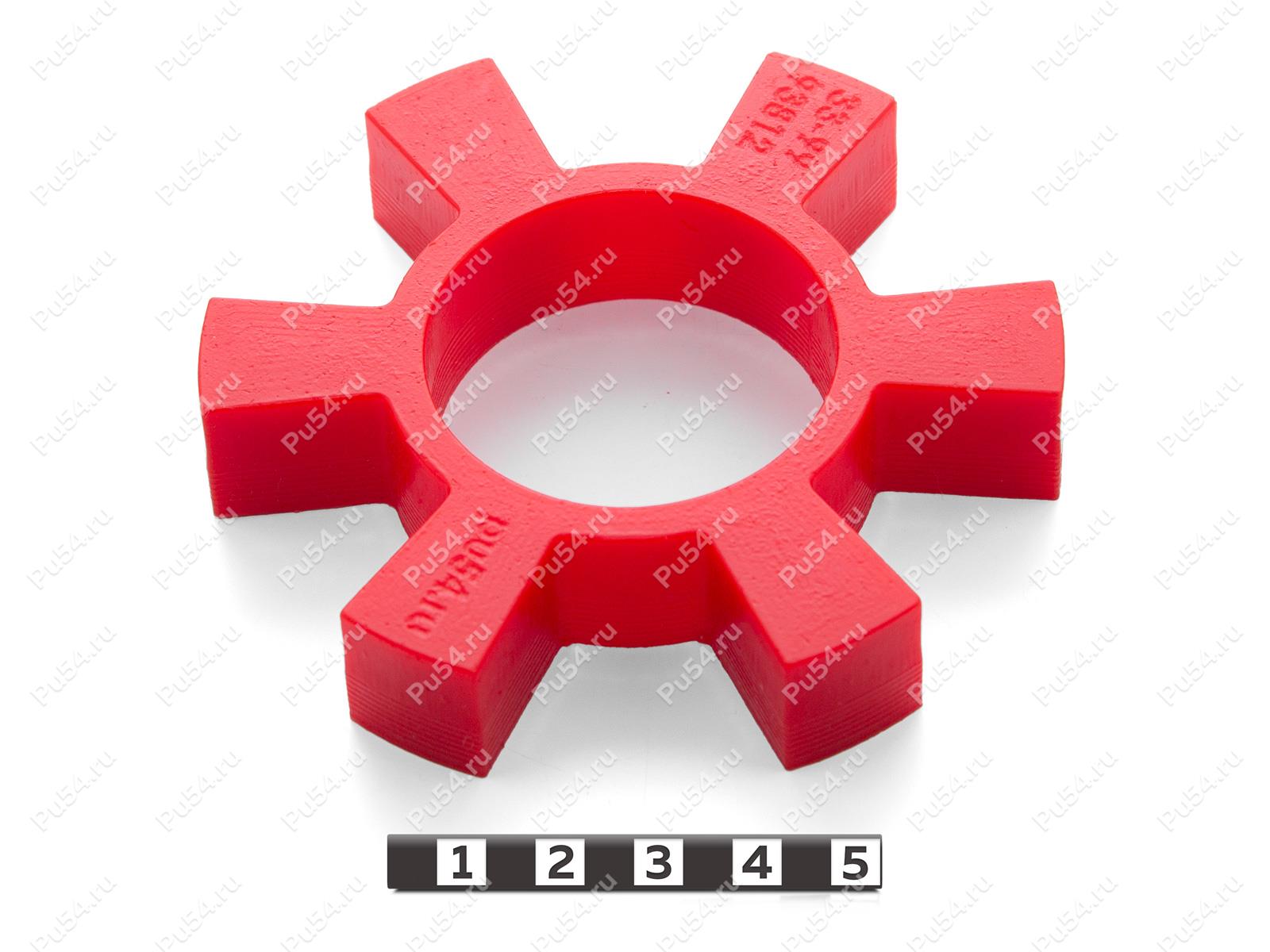 Эластичный элемент муфты, аналог SBT T95, Product Code 33-99-93812, Polyurethane, PU54/M92/красный, Image №1