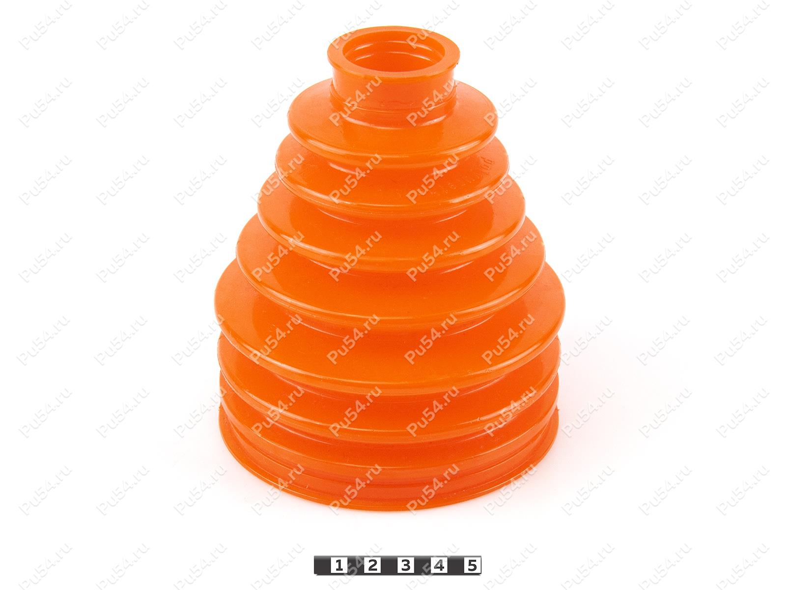 CV-joint dust boot (outer), front suspension, Product Code 1-05-041, Polyurethane, PU54/E72/red, Image №1