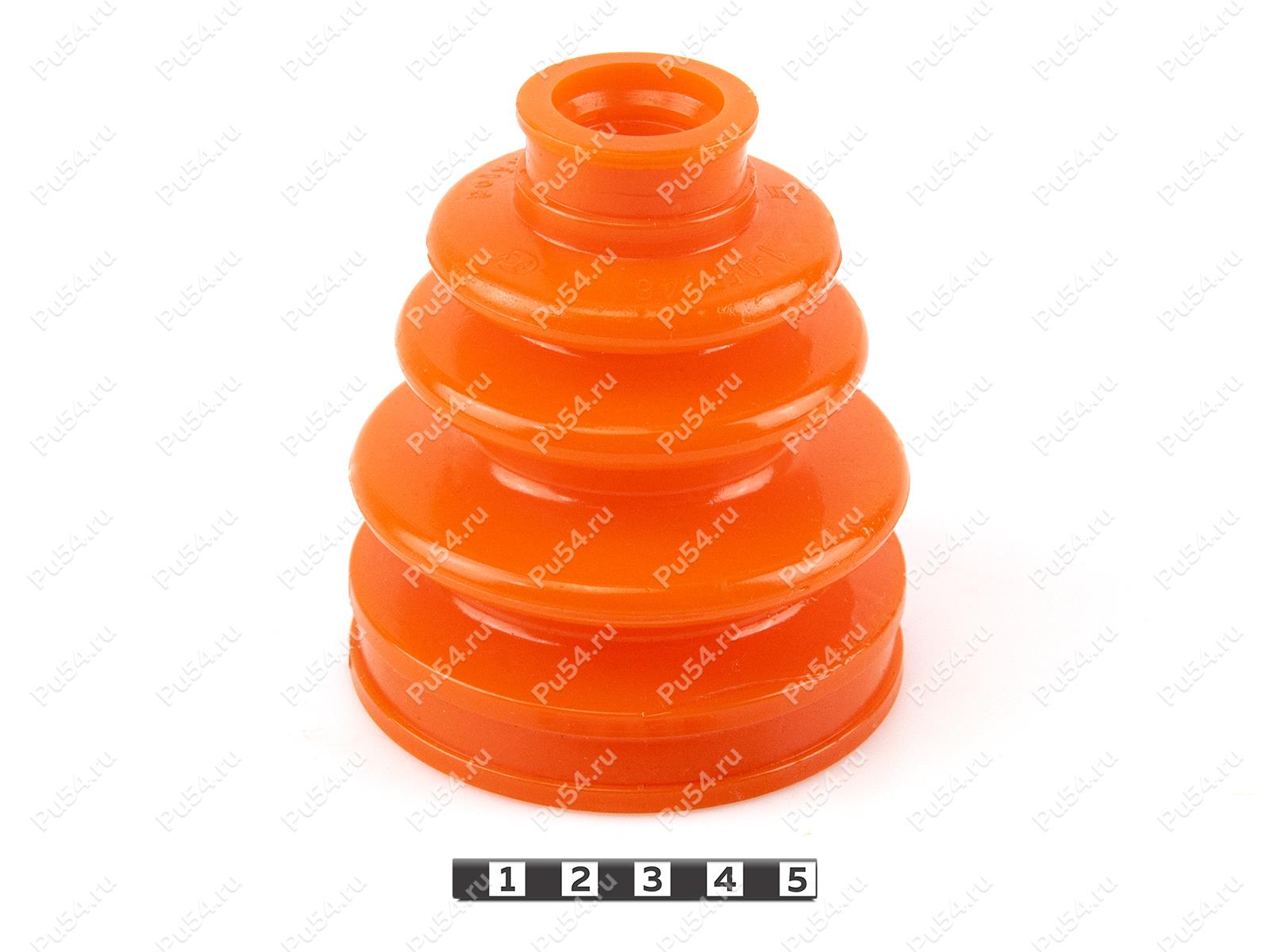 CV-joint dust boot (inner), front suspension, Product Code 1-05-048, Polyurethane, PU54/E72/red, Image №1