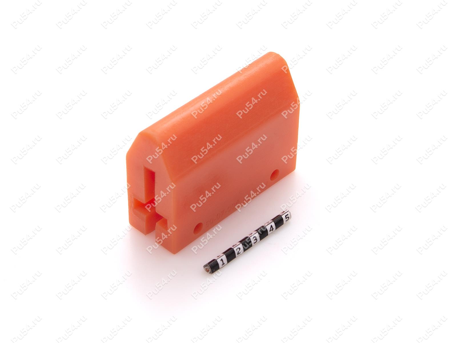 Демпфер, ограничитель хода тележки, Product Code 50-07-004, Polyurethane, PU54/M72/оранжевый, Image №1
