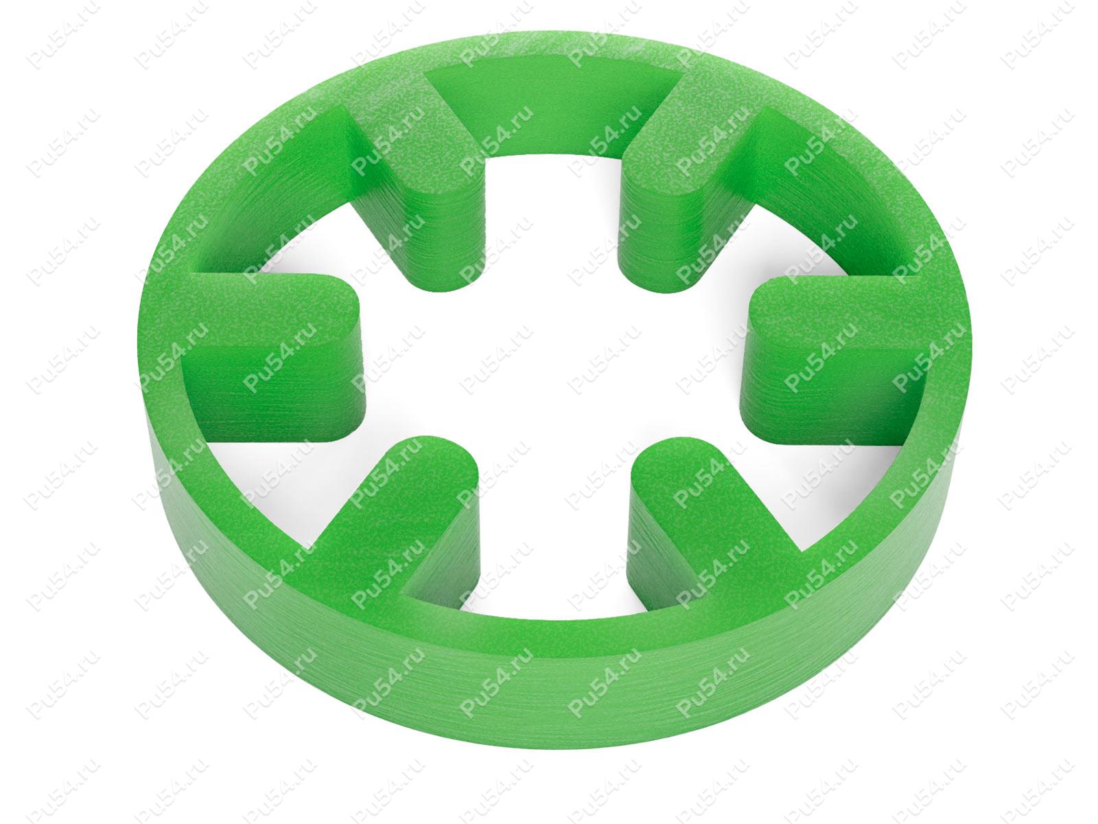 Эластичный элемент муфты, аналог PHE L190NRWRAP SKF, Product Code 33-99-9275, Polyurethane, PU54/M80/зеленый, Image №1