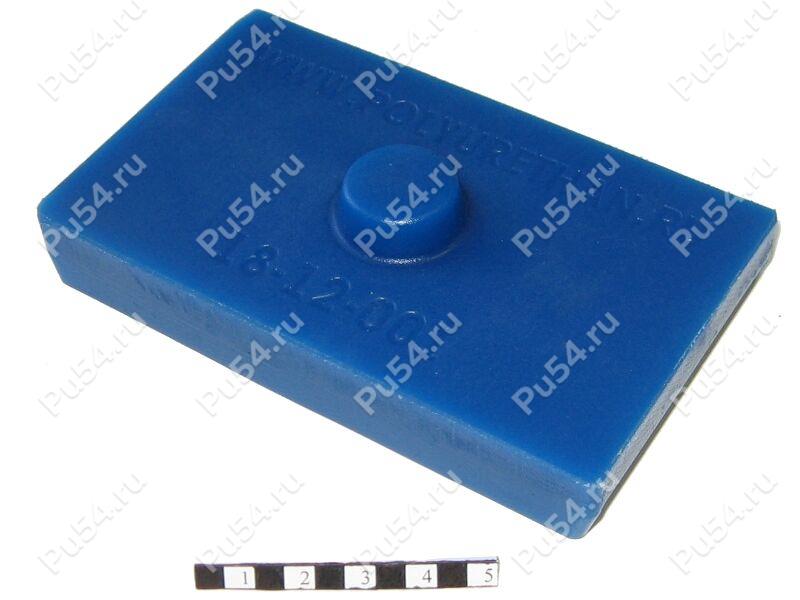 Spring bracket cushion (axle)., Product Code 18-12-001, Polyurethane, PU54i/K87/синий, Image №1
