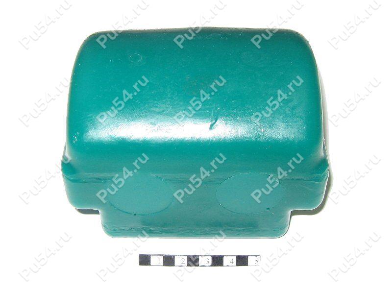 Rear coil spring upper cushion, front (GAZ 66) and rear (GAZ 53, GAZ 66) suspension, Product Code 18-12-004, Polyurethane, PW54/K80/светло-зеленый, Image №1