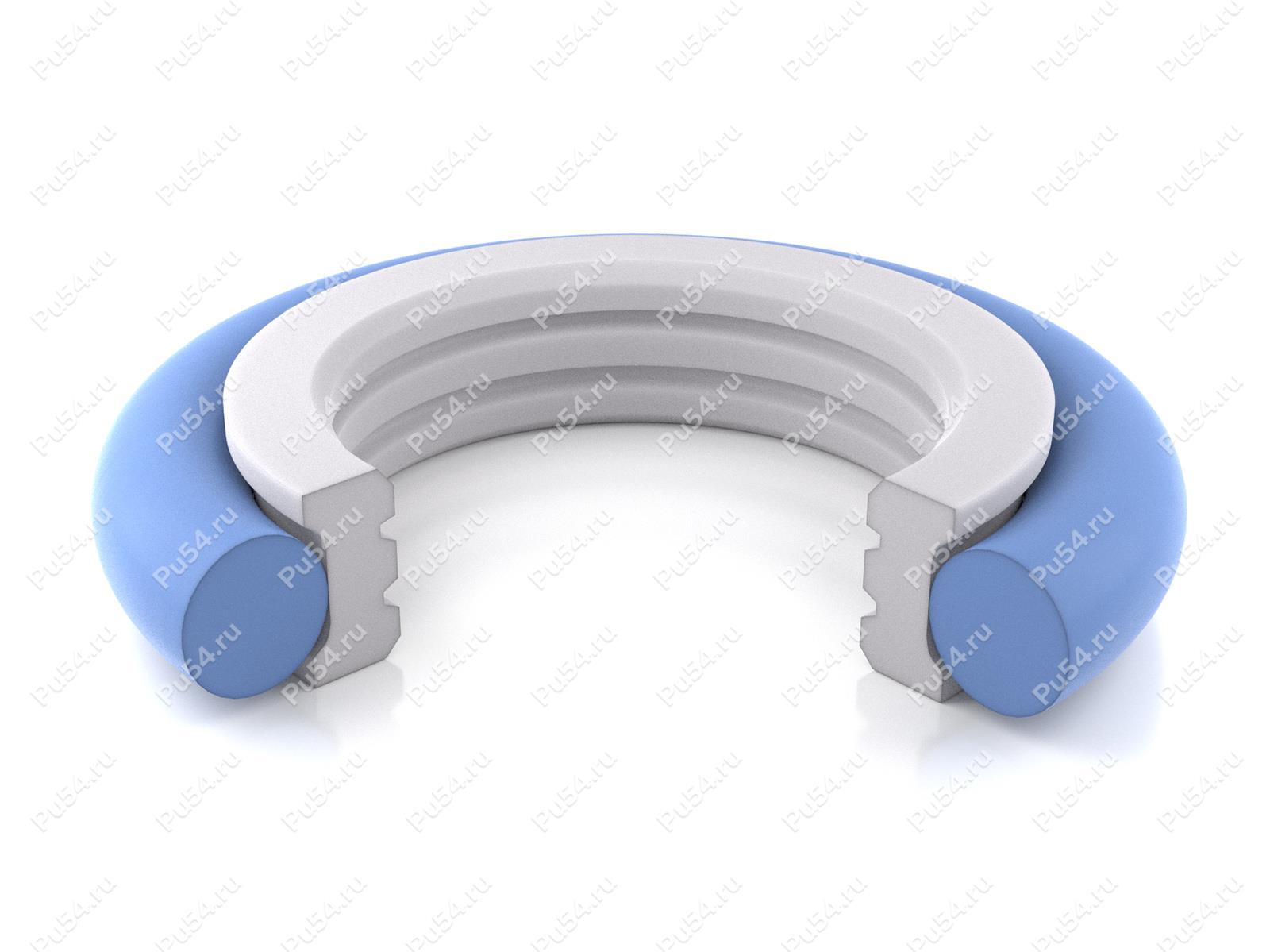 Роторное уплотнение 16x20,9x2,2 аналог PARKER OR 0160 (2-017)  Roto Glyd Ring, K702-016/1, Product Code 70-08-5251, Polyurethane, PTFE+PU87*M, Image №1