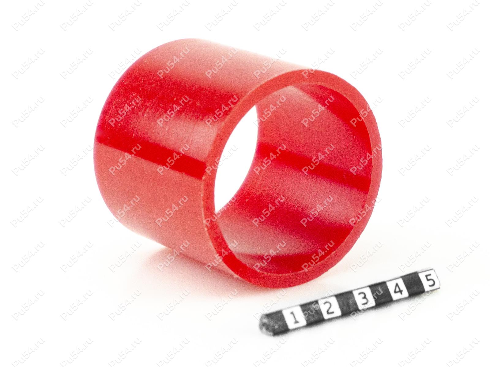 Polyurethane bushing D 53,5 x d 47 x H 47, Product Code 33-01-1212, Polyurethane, PU54/K65/красный, Image №1