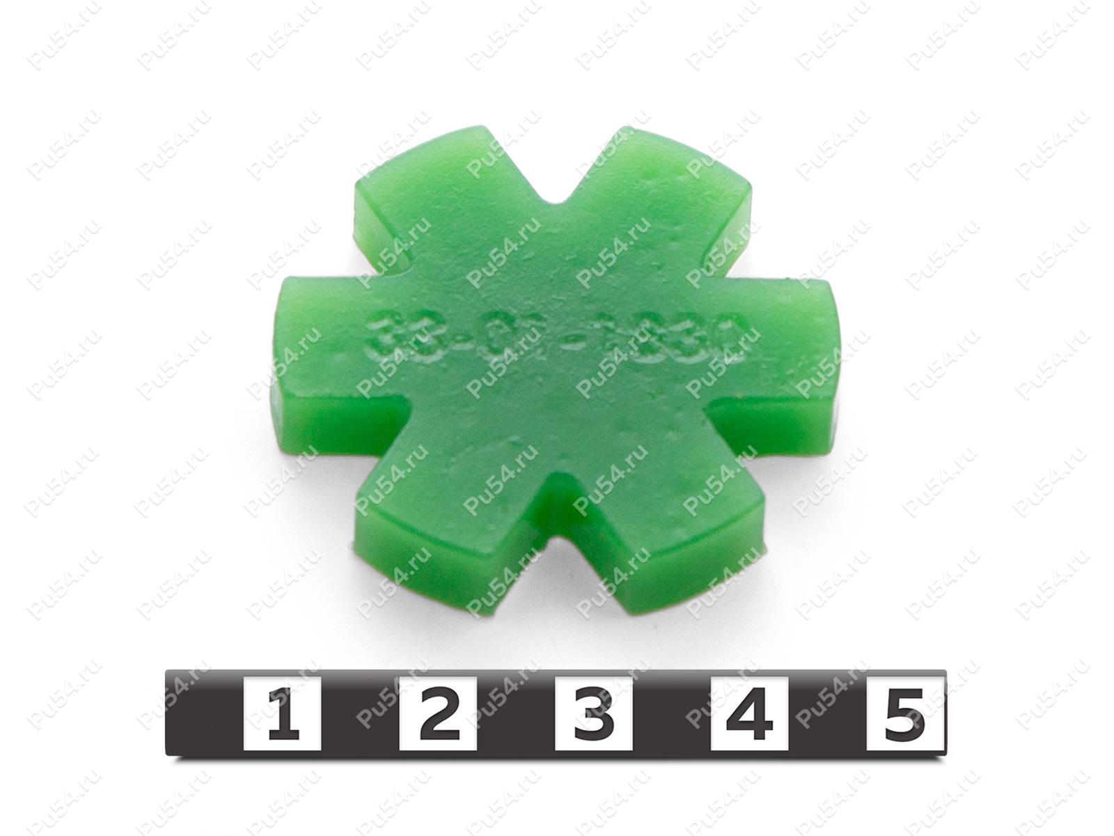 Вставка упругой муфты D38 x H6, Product Code 33-01-1830, Polyurethane, PU54/M80/зеленый, Image №1