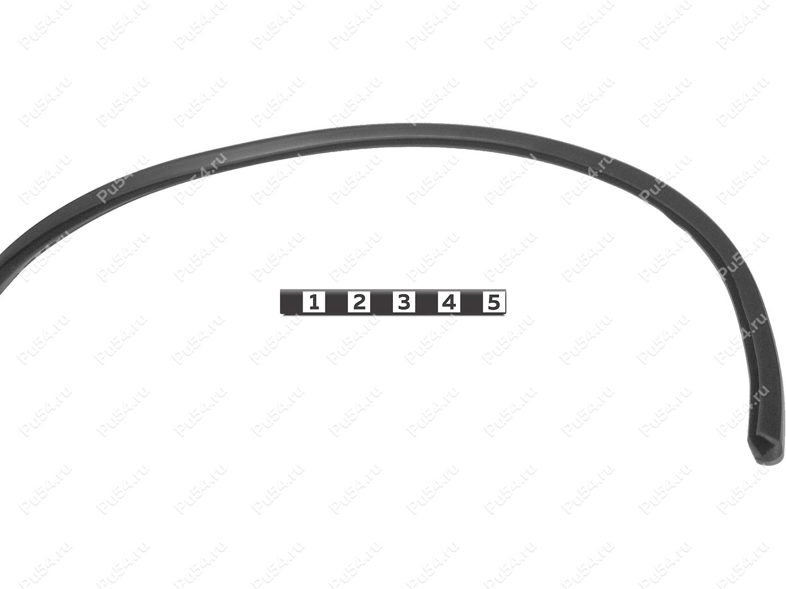 Edging for windshields (4 mm), Product Code 50-60-003, Polyurethane, черный, Image №1