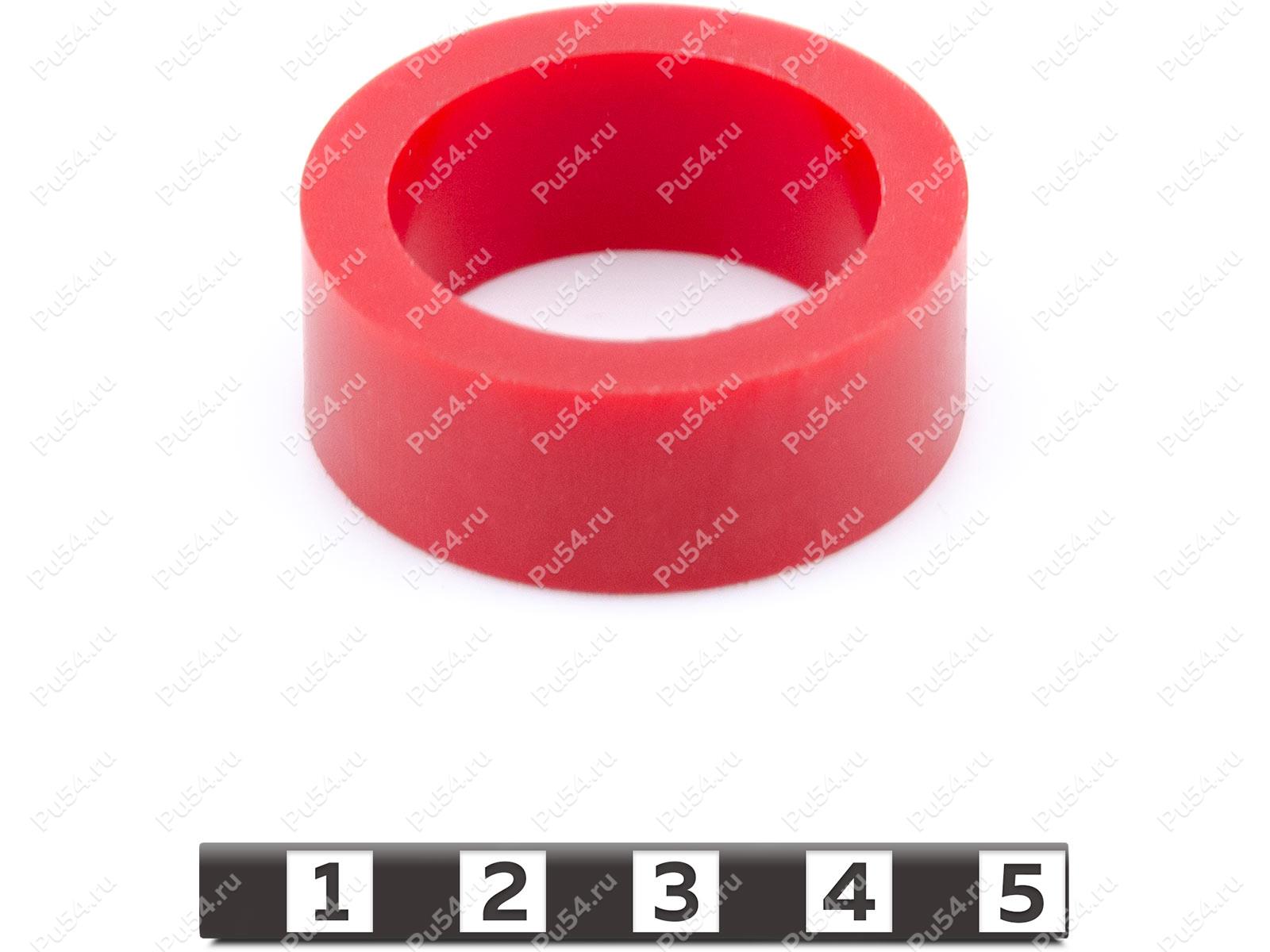 Polyurethane ring D 41,5 x d 31 x H 15,5, Product Code 33-01-1168, Polyurethane, PU54/K55/red, Image №1