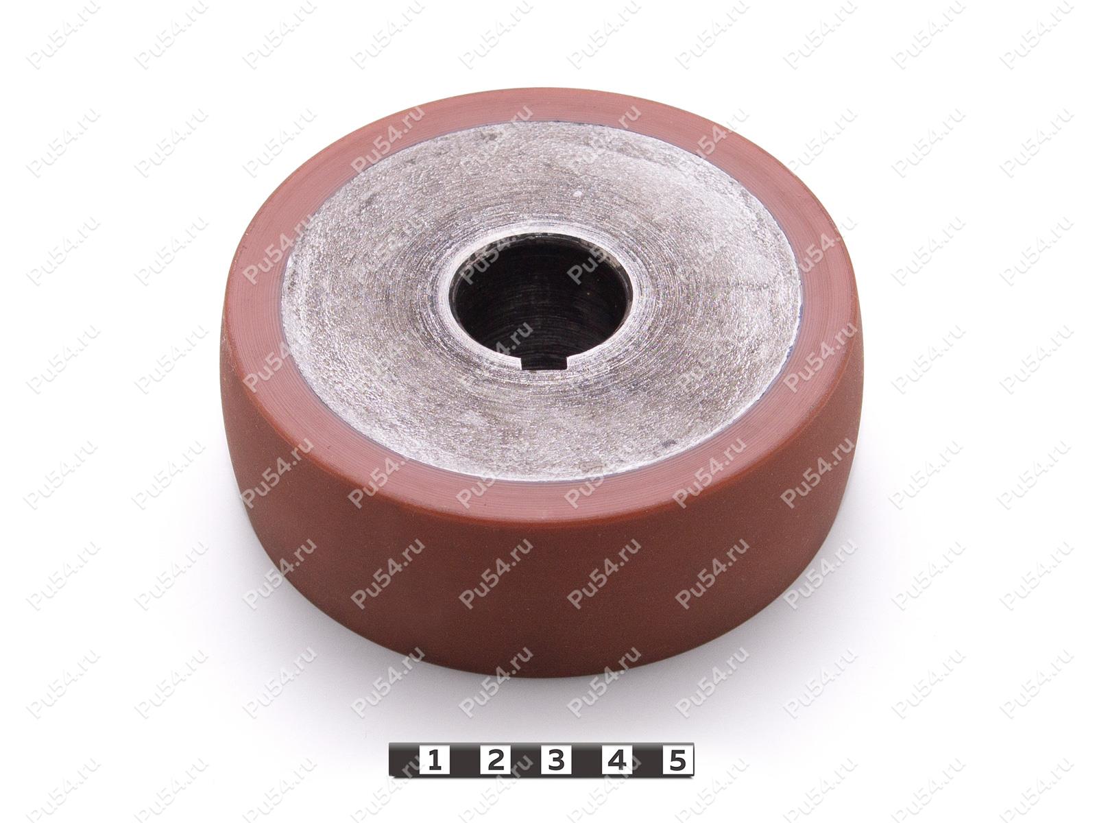 Ролик1 для мех. стенда ОБ.74.34.00 D115 x d95 x H40 (восстановление), Product Code 333-01-1191, Polyurethane, PU54Q/E95/коричневый, Image №1