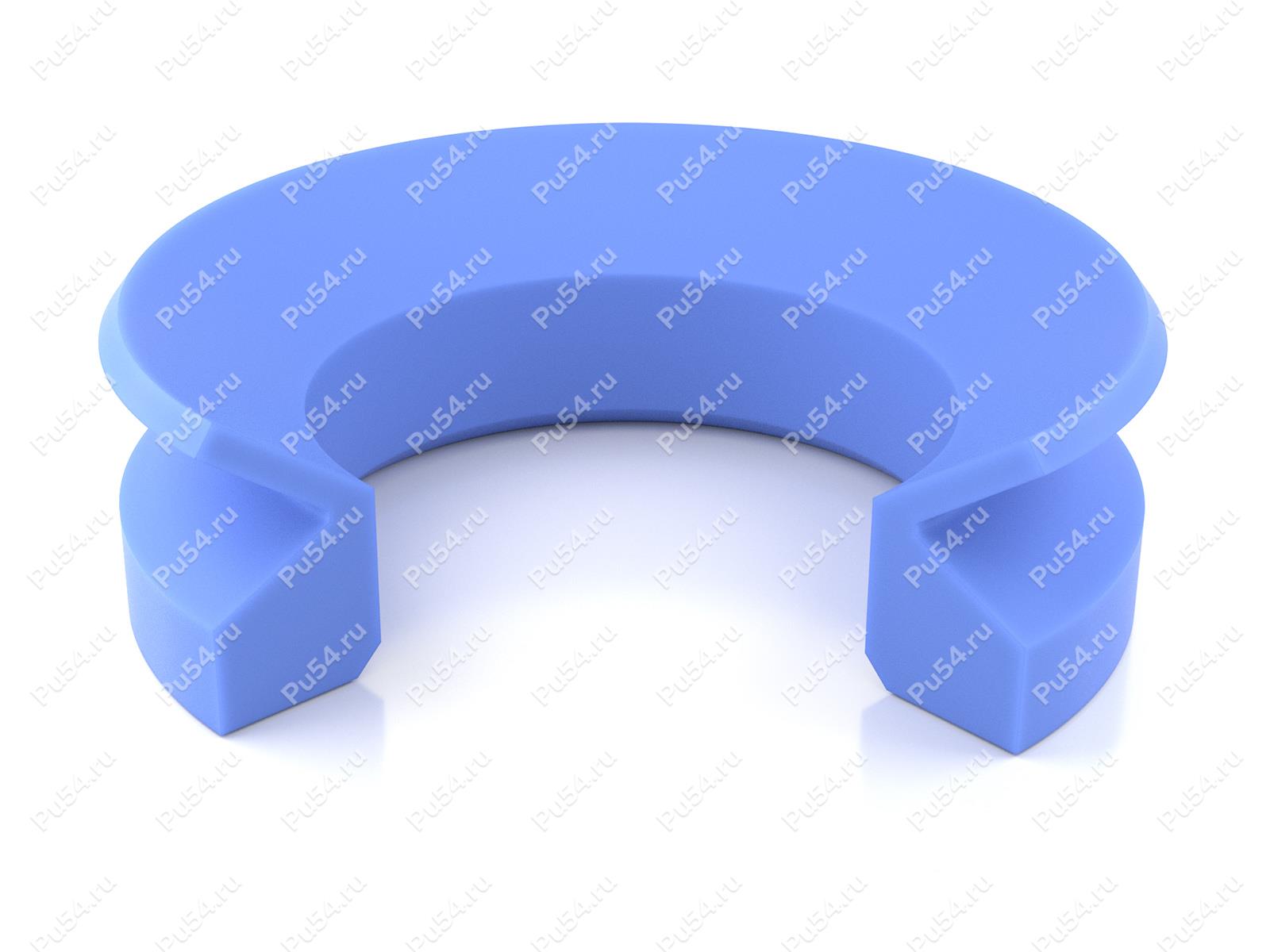 Уплотнение VL-130 117х130х10,5 VL-ring 130 PU, аналог TWVL01300 BUSAK+SHAMBAN, Product Code 70-08-910103, Polyurethane, PU54/M87/синий, Image №1