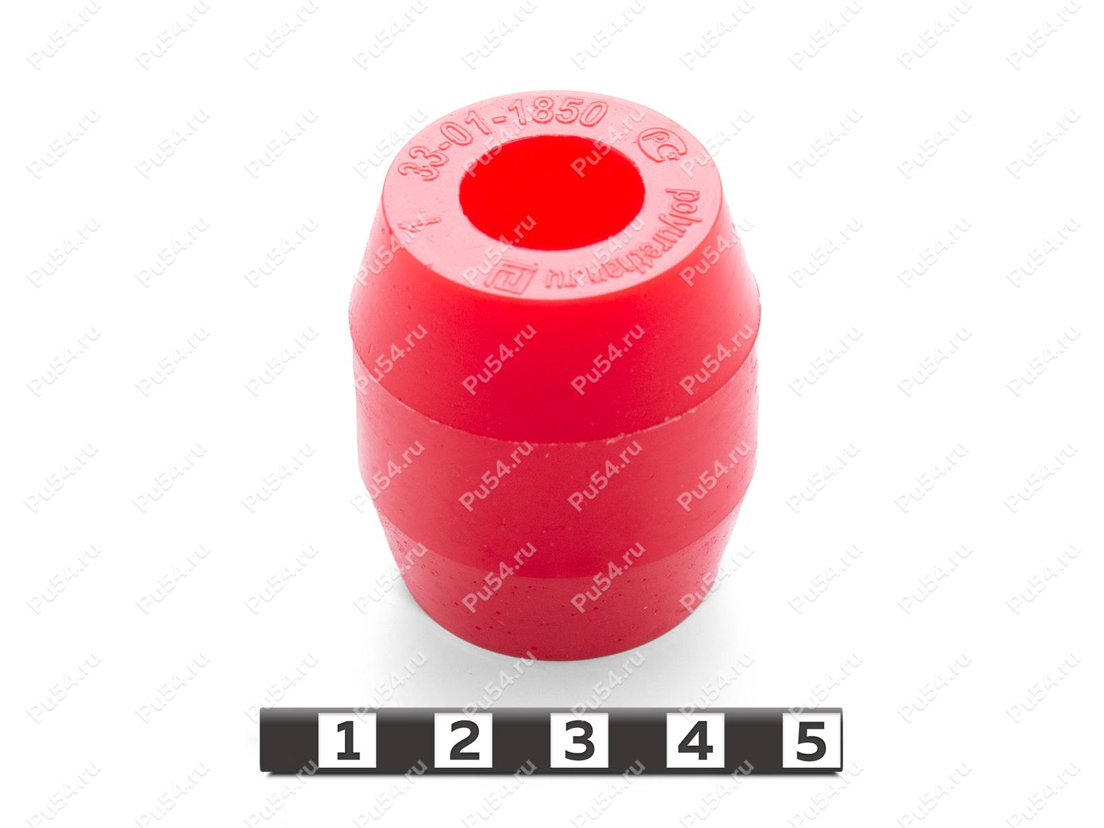 Вставка упругой муфты D36 x d16 x H42 мм., Product Code 33-01-1850, Polyurethane, PU54/M92/красный, Image №1