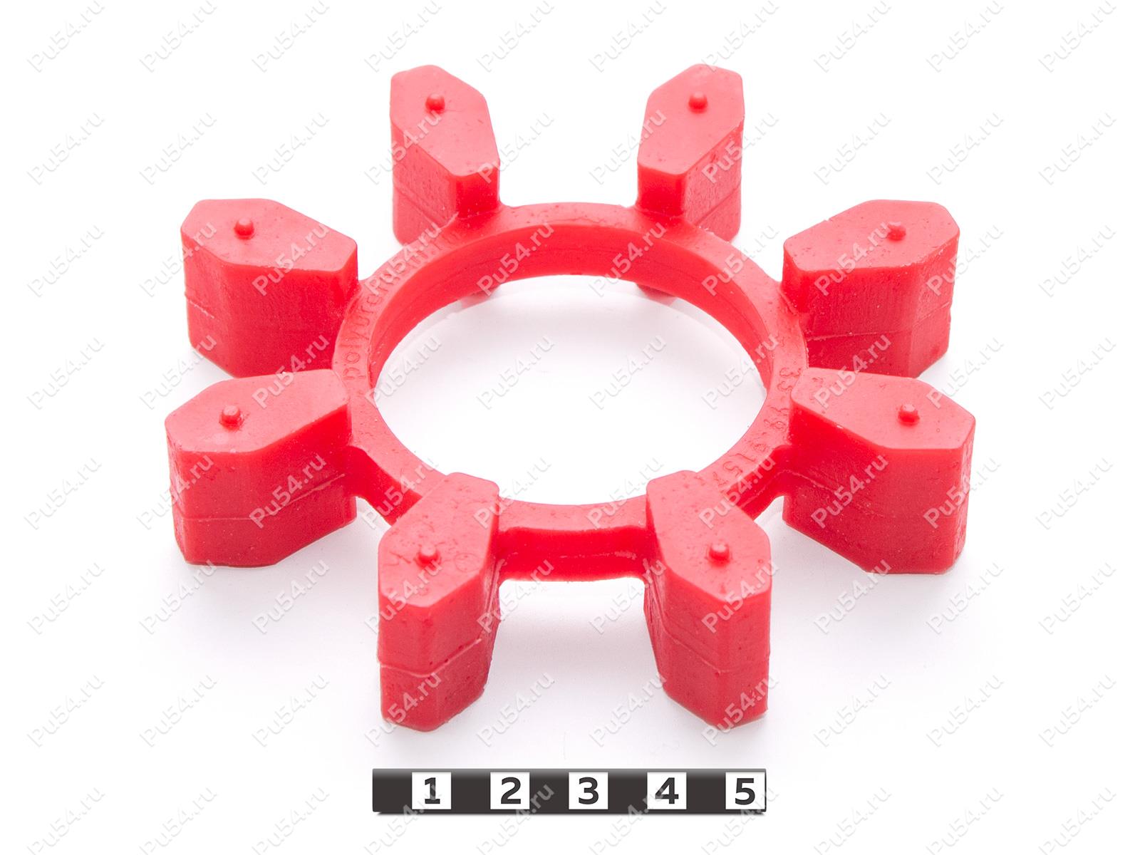 Эластичный элемент муфты N-BIPEX, аналог BIPEX 112, Product Code 33-99-9157, Polyurethane, PU54/M92/красный, Image №1