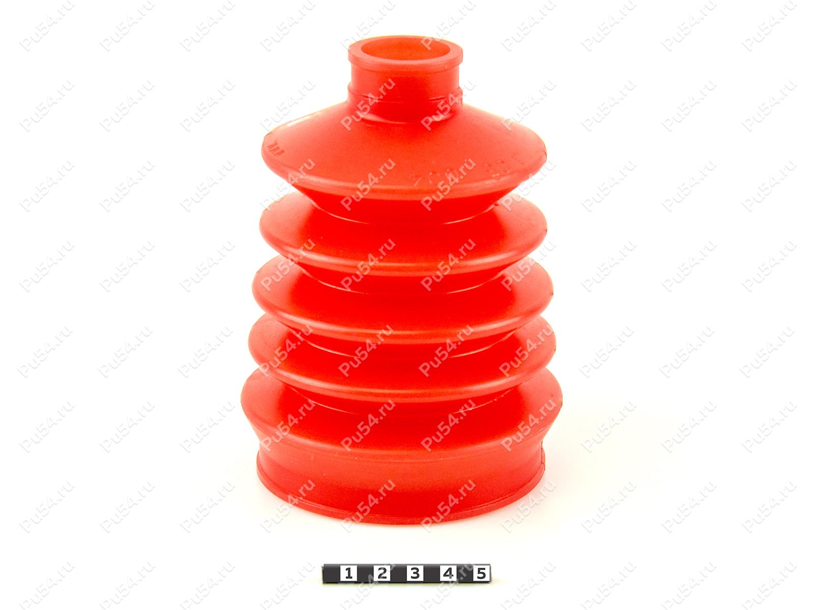 CV-joint dust boot (outer), front suspension, Product Code 3-05-004, Polyurethane, PU54/E72/red, Image №1