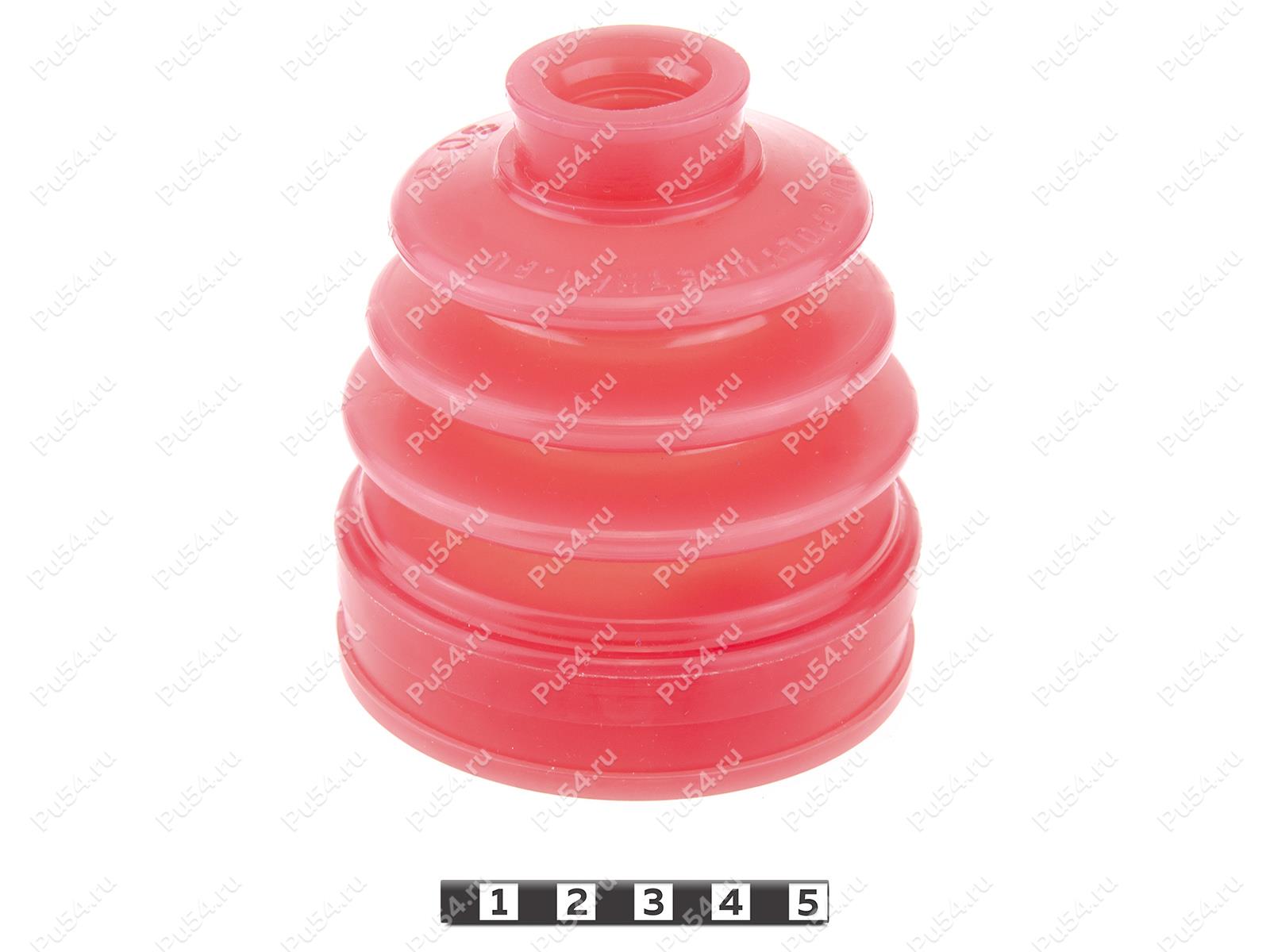 CV-joint dust boot (inner), front suspension, Product Code 8-05-016, Polyurethane, PU54/E72/red, Image №1