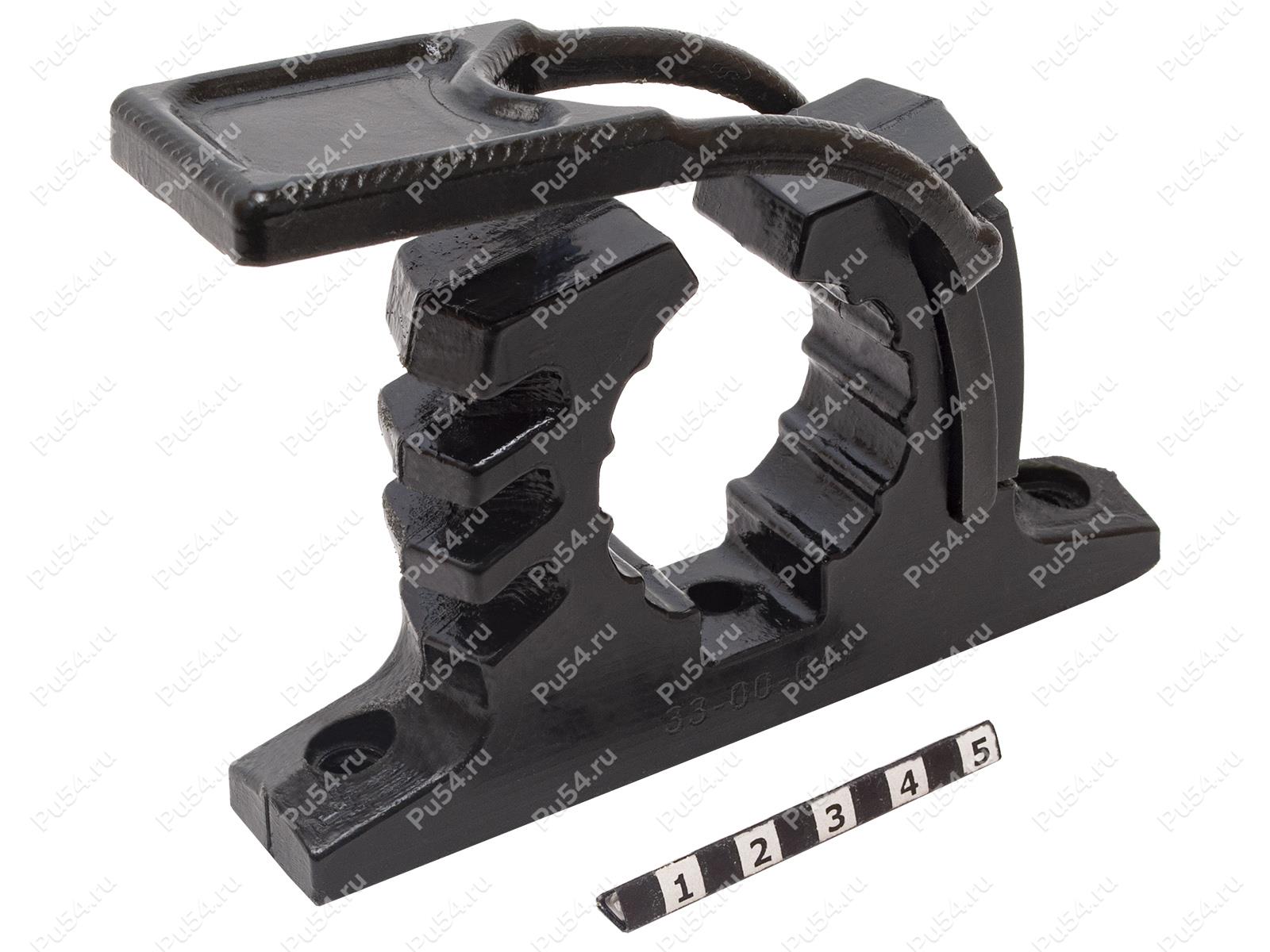 Shovel holder reinforced (3 bolt holes, cross), Product Code 33-20-047, Polyurethane, black, Image №1