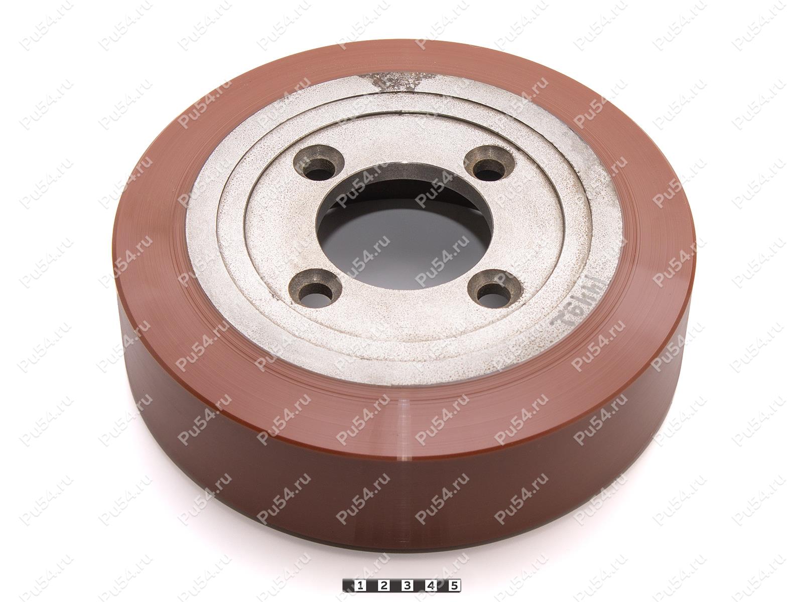 Каток D 265 х d 204 х H 80 (восстановление), Product Code 333-01-1113, Polyurethane, PU54Q/E90/коричневый, Image №1