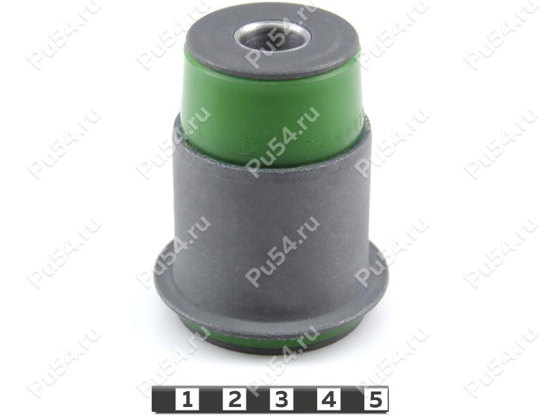 Lateral arm silent block, front suspension, pressed-in, Product Code 1-06-9611, Polyurethane, PU54/M80/green, Image №1