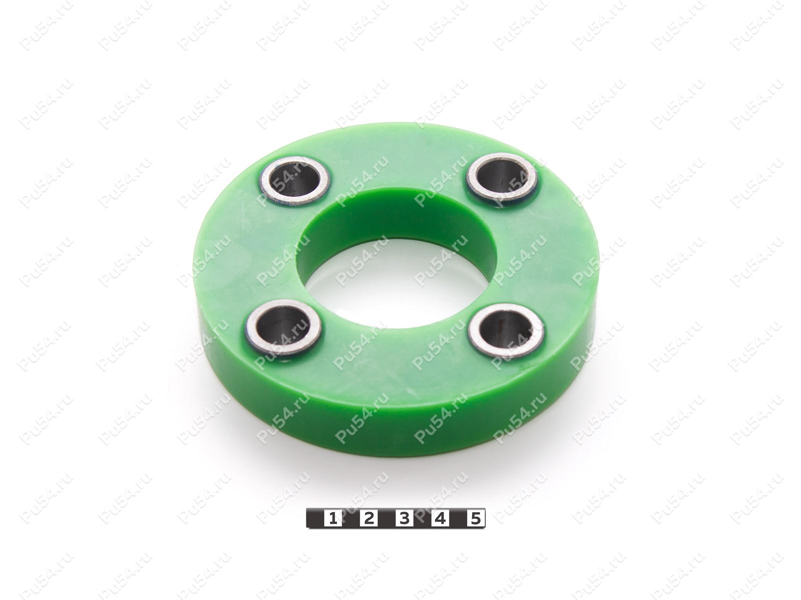 Вставка упругой муфты  D120 x d59 x H22 мм, Product Code 33-01-1606, Polyurethane, PU54i/K80/темно-зеленый, Image №1