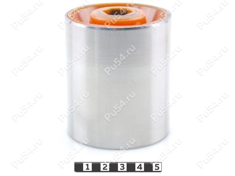 Control arm rear silent block, front suspension (without bracket), Product Code 26-06-016, Polyurethane, PU54/M71/orange, Image №1
